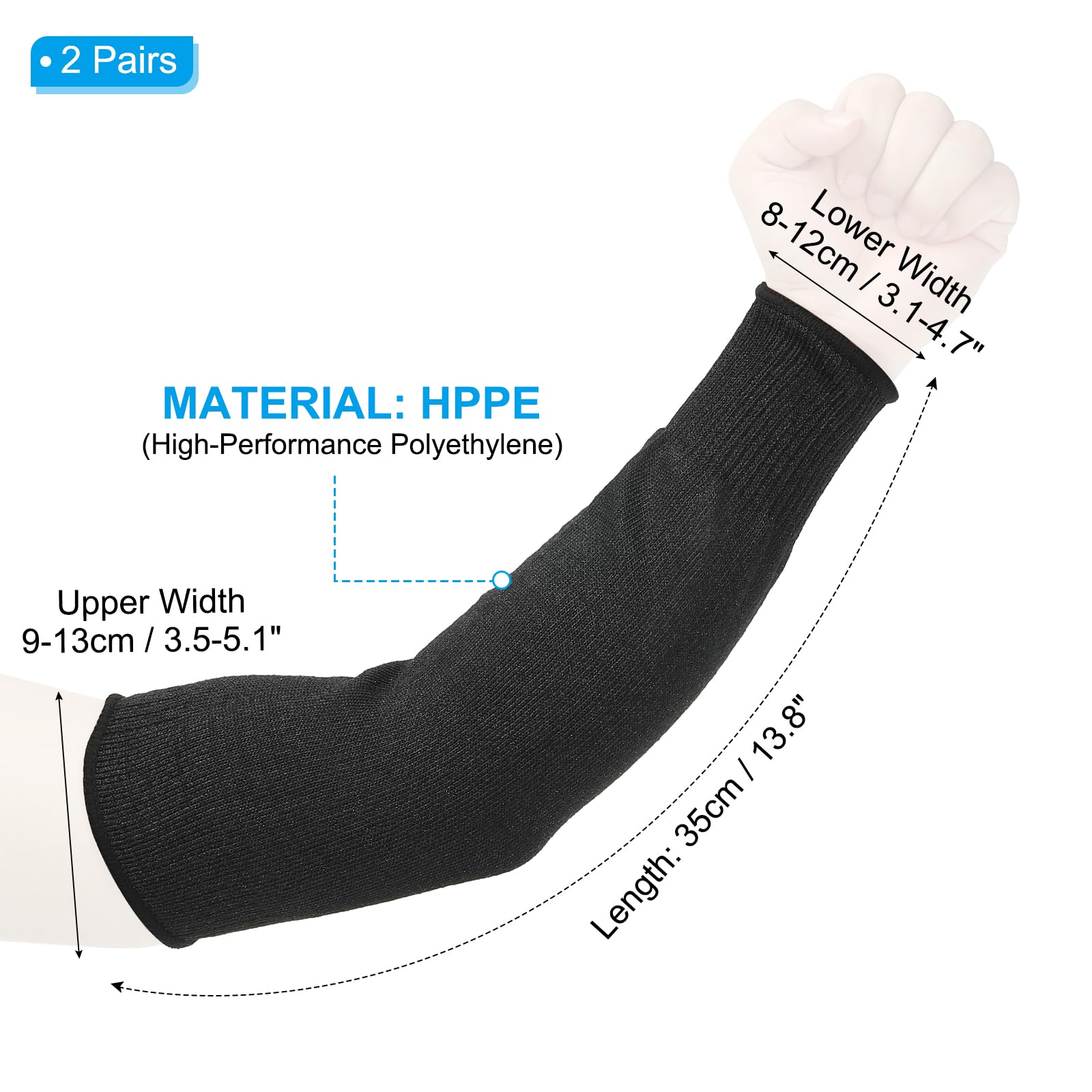 PATIKIL 14 Inch Cut Resistant Sleeve - Image 2
