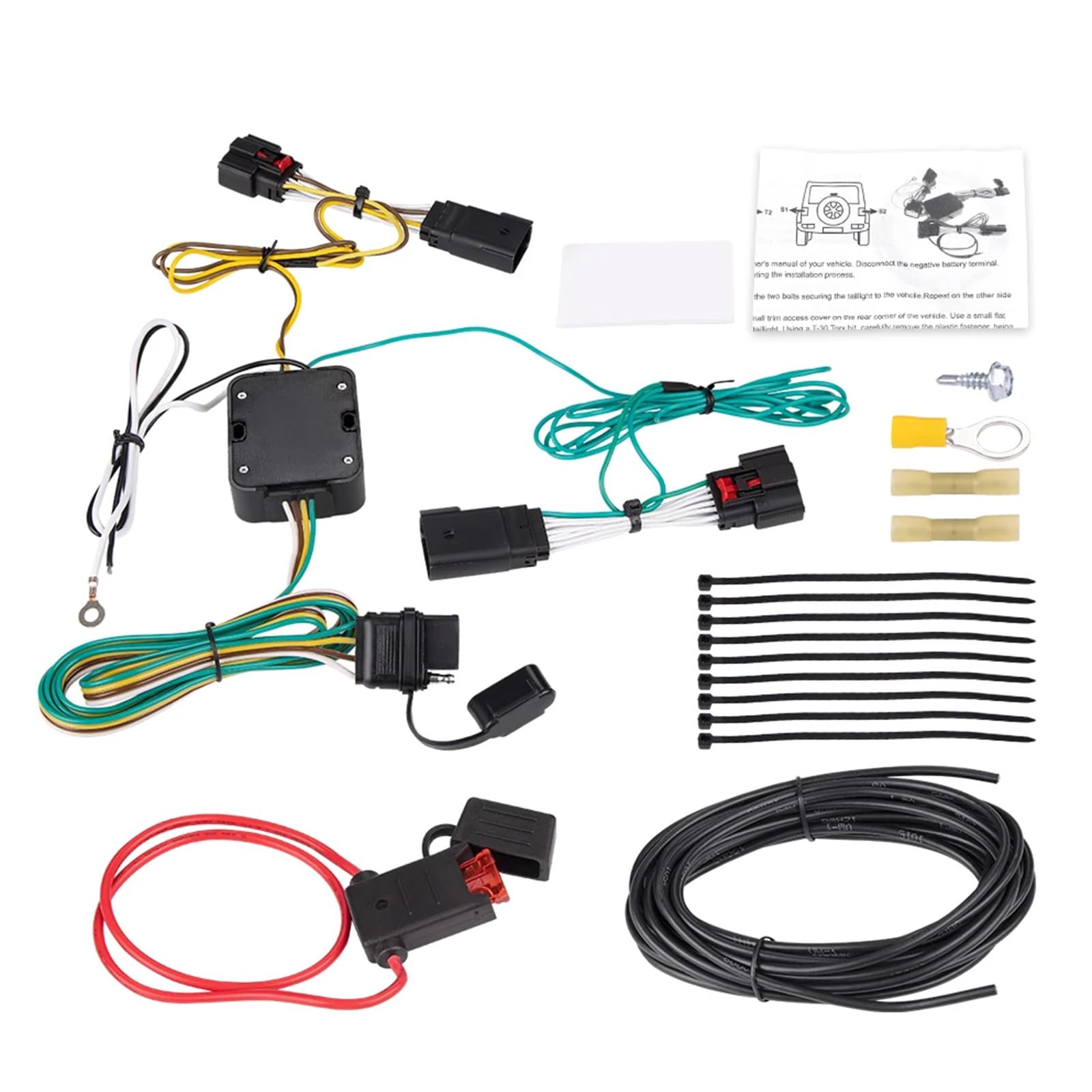 Cable de luz de remolque de conexión rápida para vehículos 56407 para garantizar una conexión segura de luz, arnés de cableado de remolque