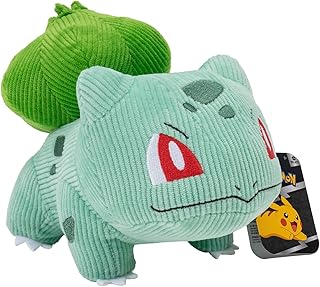 Pokèmon Select Corduroy Bulbasaur Plush 8-Inch-Unique Fabric-Authentic Details, Multi