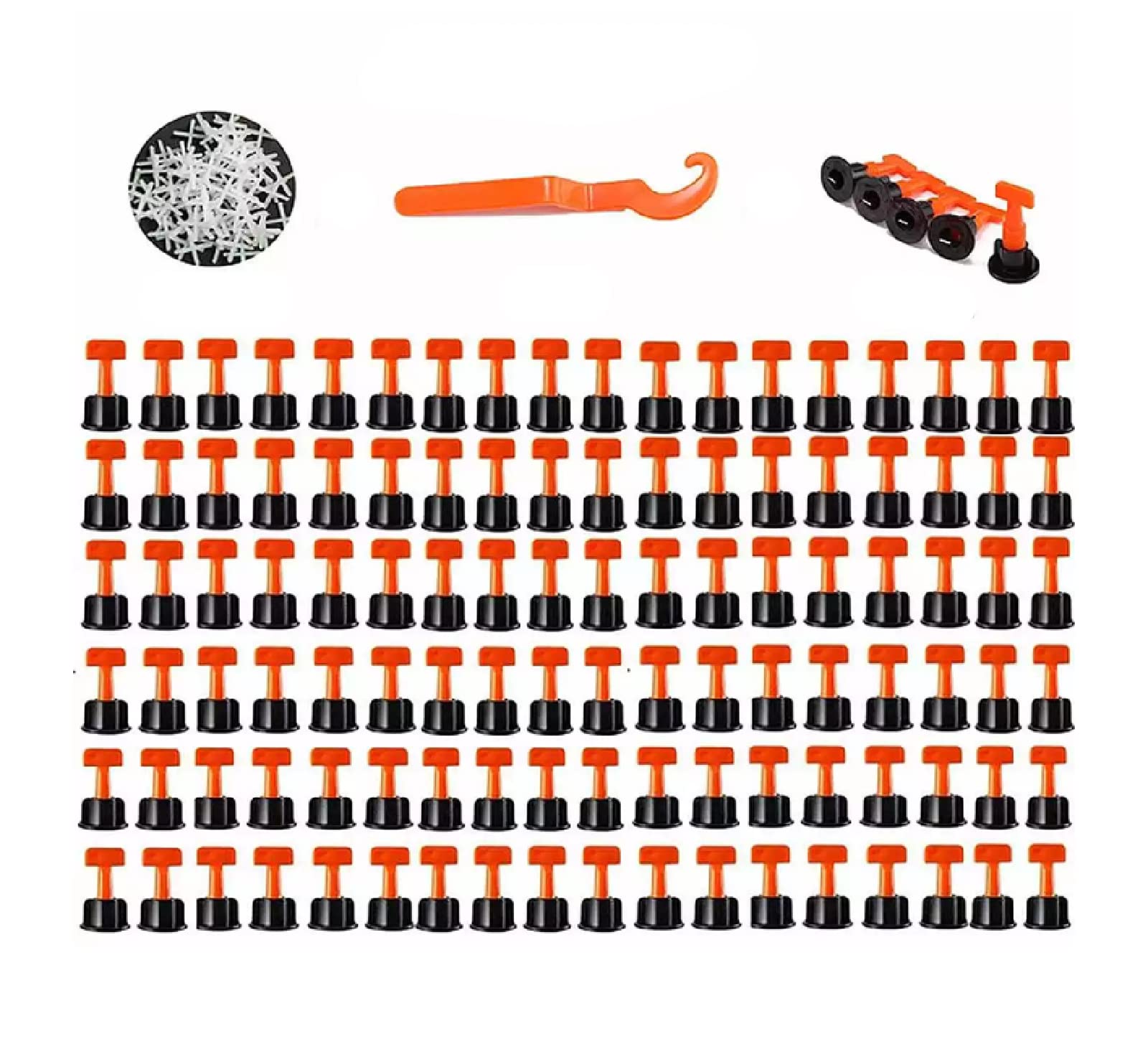 VSERETLOON Tile Laying Aid Leveler Leveler Cross Plastic Wall Tile Locator Adjuster Tool,YHJ,As Shown