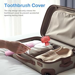 Sonic Electric Toothbrush with 8 Brush Heads for Adults & Kids 3+, Type-C Rechargeable Toothbrush with Cover Cap, 5 Adjustable Modes, SmarTimer, IPX7 Waterproof, One Charge for 180 Days, Light Pink