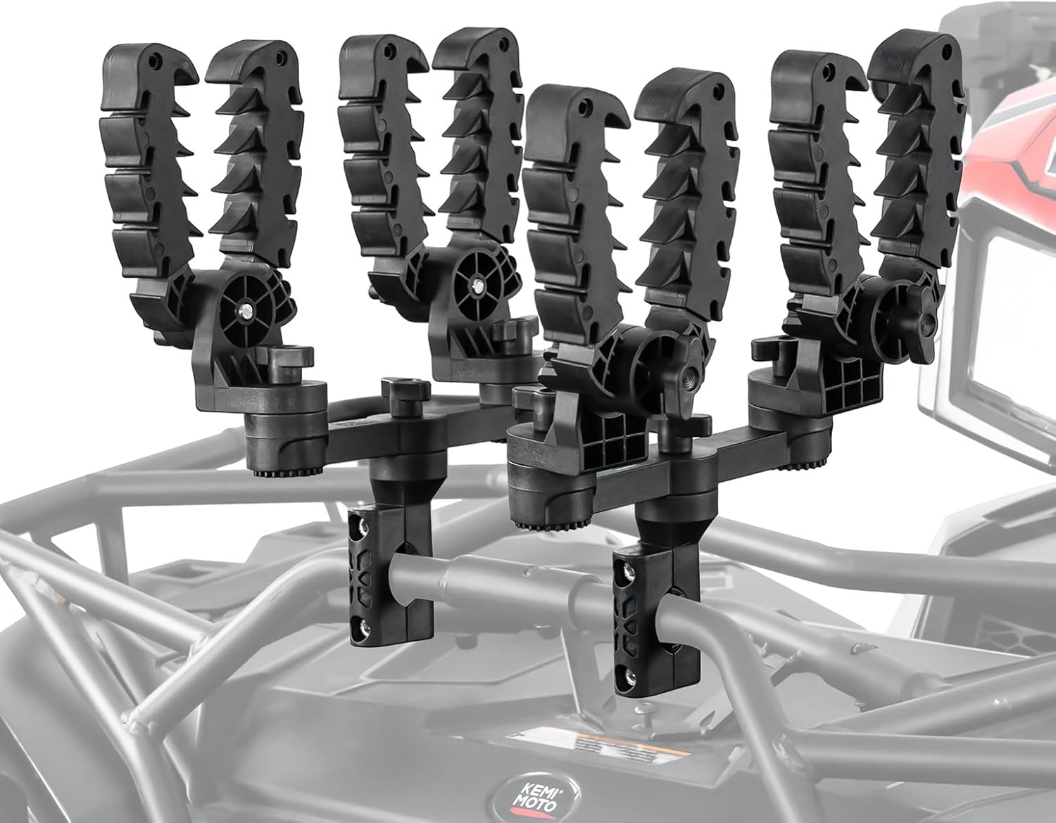 KEMIMOTO ATV Double Gun Bow Rack, Gun Holder Mount for ATV