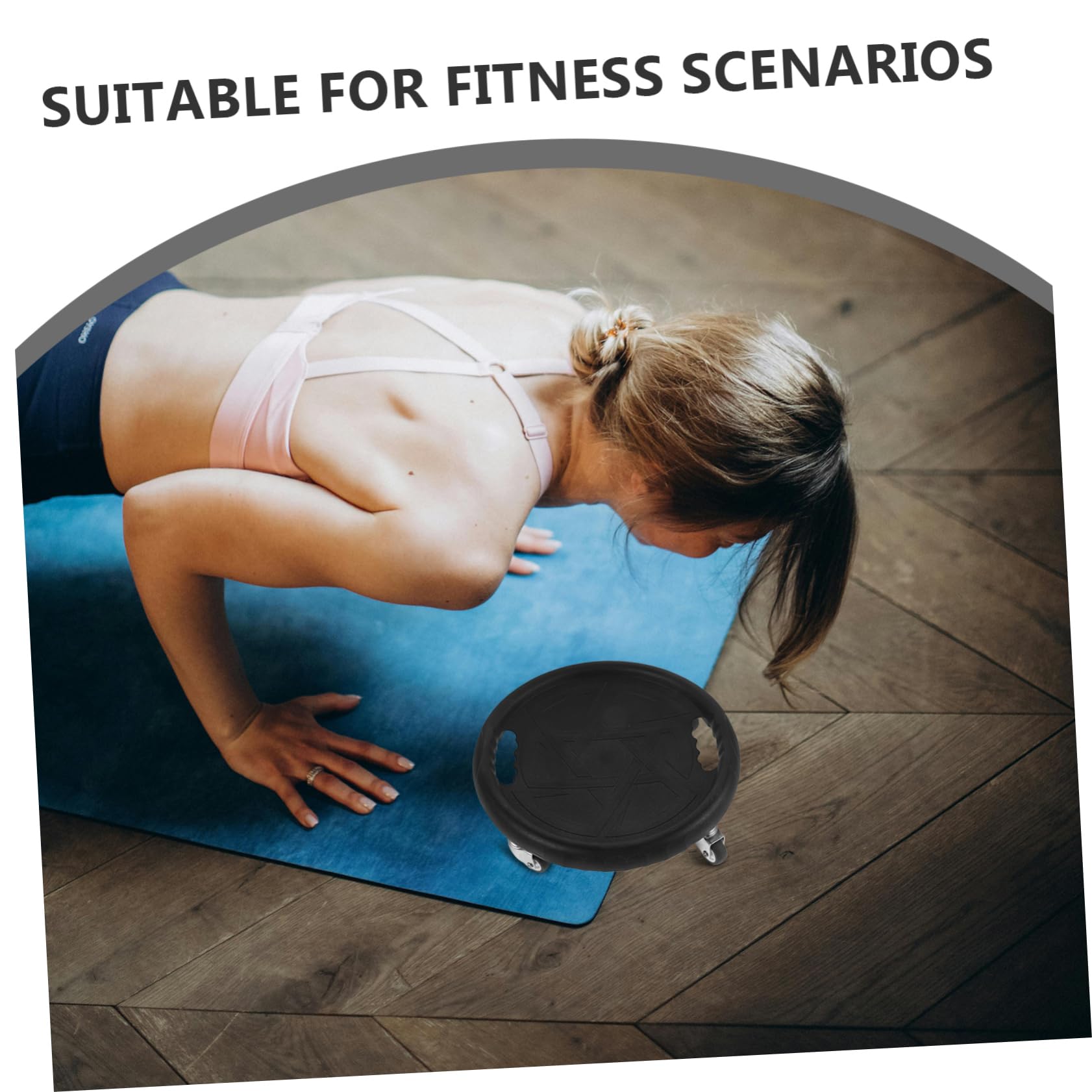Bauchplatte Bauchtrainer Fitness-Disc bauchfett verbrennen Kniematte Schieberegler zum Trainieren Gleitscheibe für Bauchübungen Fitnessgeräte Fitness-Gleitplatte pp Green