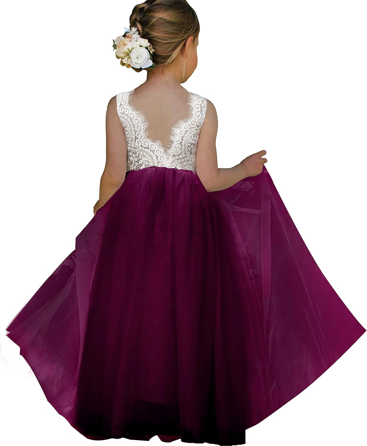 Topmaker Flower Girl Dress for Toddler Girls