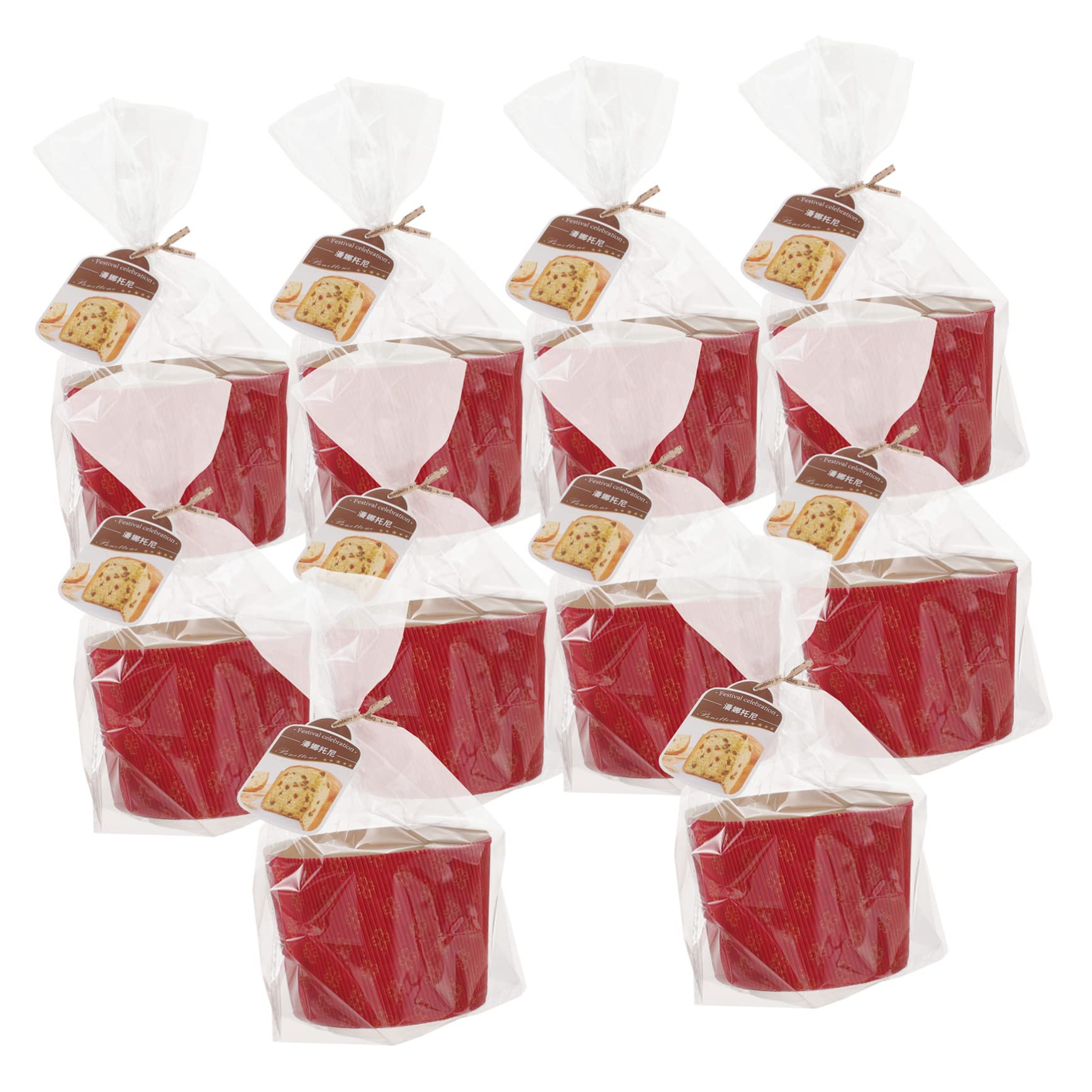MAGICLULU 2 Juegos Copas De Pastel Corrugado Moldes Para Cupcakes Para Hornear Casos De La Magdalena Del Mini Moldes Para Pasteles Taza De La Magdalena Bollo Casos Rojo Acanalado