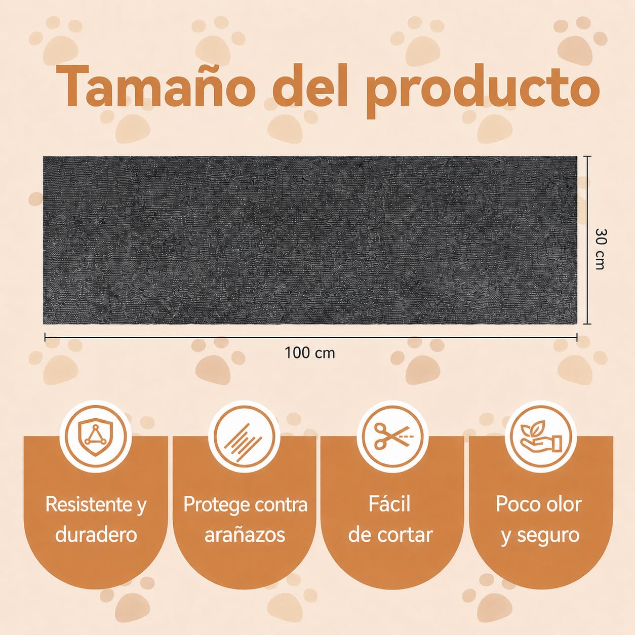 Protector Sofa Gatos Arañazo, Tapete Rascador para Gatos Autoadhesivo, Ideal para Sofás, Muebles y Paredes, Reutilizable, Fácil de Instalar y Recortable para Postes Rascadores
