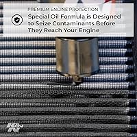 Vista 5 de K&N Kit de limpieza del filtro de aire: limpiador de filtros de botellas y aceite de aceite negro; Restaura el rendimiento del filtro de aire