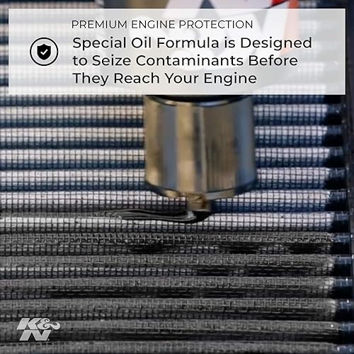 Miniatura 5 de K&N Kit de limpieza del filtro de aire: limpiador de filtros de botellas y aceite de aceite negro; Restaura el rendimiento del filtro de aire