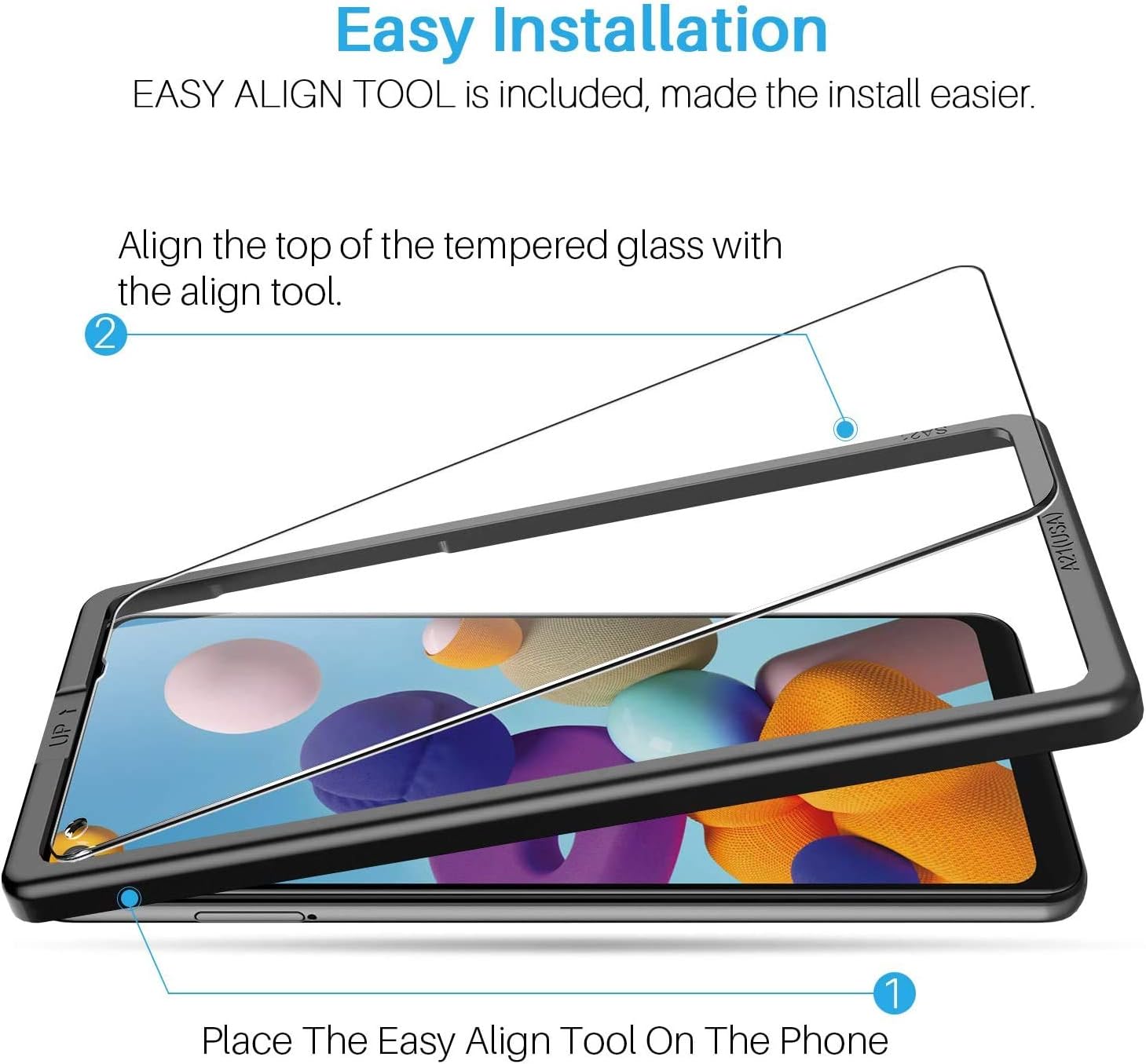Special 6 Pack LK 3 Pack Screen Protector + 3 Pack Camera Lens Protector Compatible with Samsung Galaxy A21 Tempered Glass, Easy Frame Installation, HD Ultra-Thin Cheap 6 Pack LK 3 Pack Screen Protector + 3 Pack Camera Lens Protector Compatible with Samsung Galaxy A21 Tempered Glass, Easy Frame Installation, HD Ultra-Thin