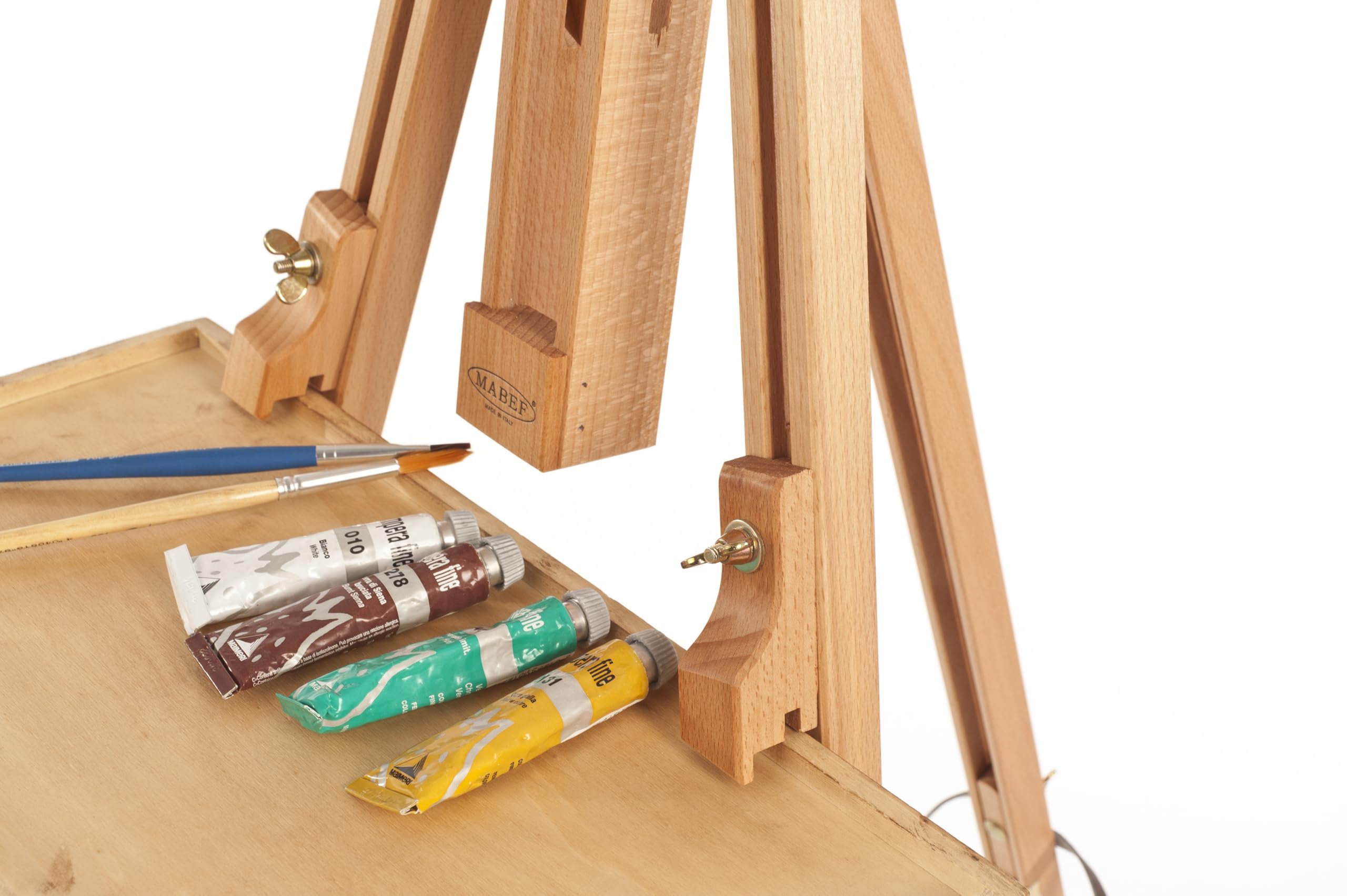 Honsell M/27 - Mabef Feld - Staffelei mit Ablagehalter, hergestellt aus qualitativ hochwertigem, geöltem Buchenholz