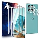 2 pack for Moto Edge 60 Fusion/Moto Edge 60/Moto Edge 60S 3D Screen protector + [2 pack]Motorola Edge 60 Fusion/Edge 60S/Edge 60 Camera Lens Tempered Glass protector .9H Hardness.Anti-Fingerprint.No Air-Bubbles.Easy Installation