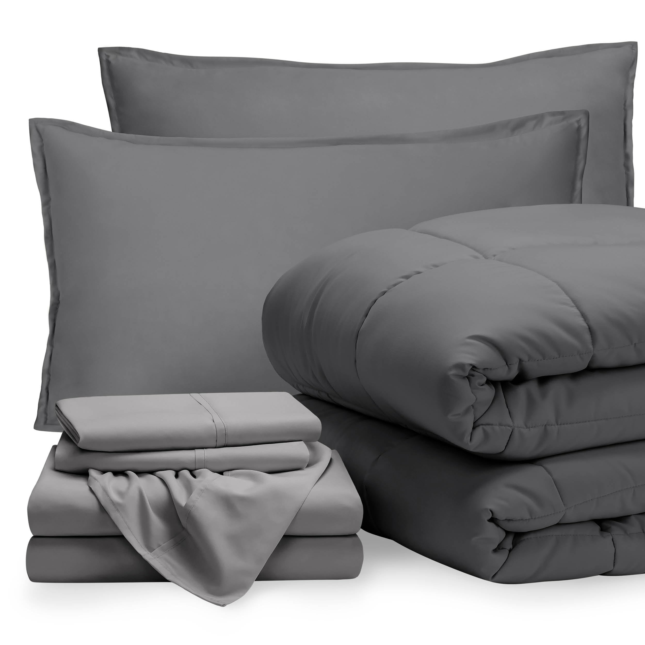 Bare Home Queen Grey Set