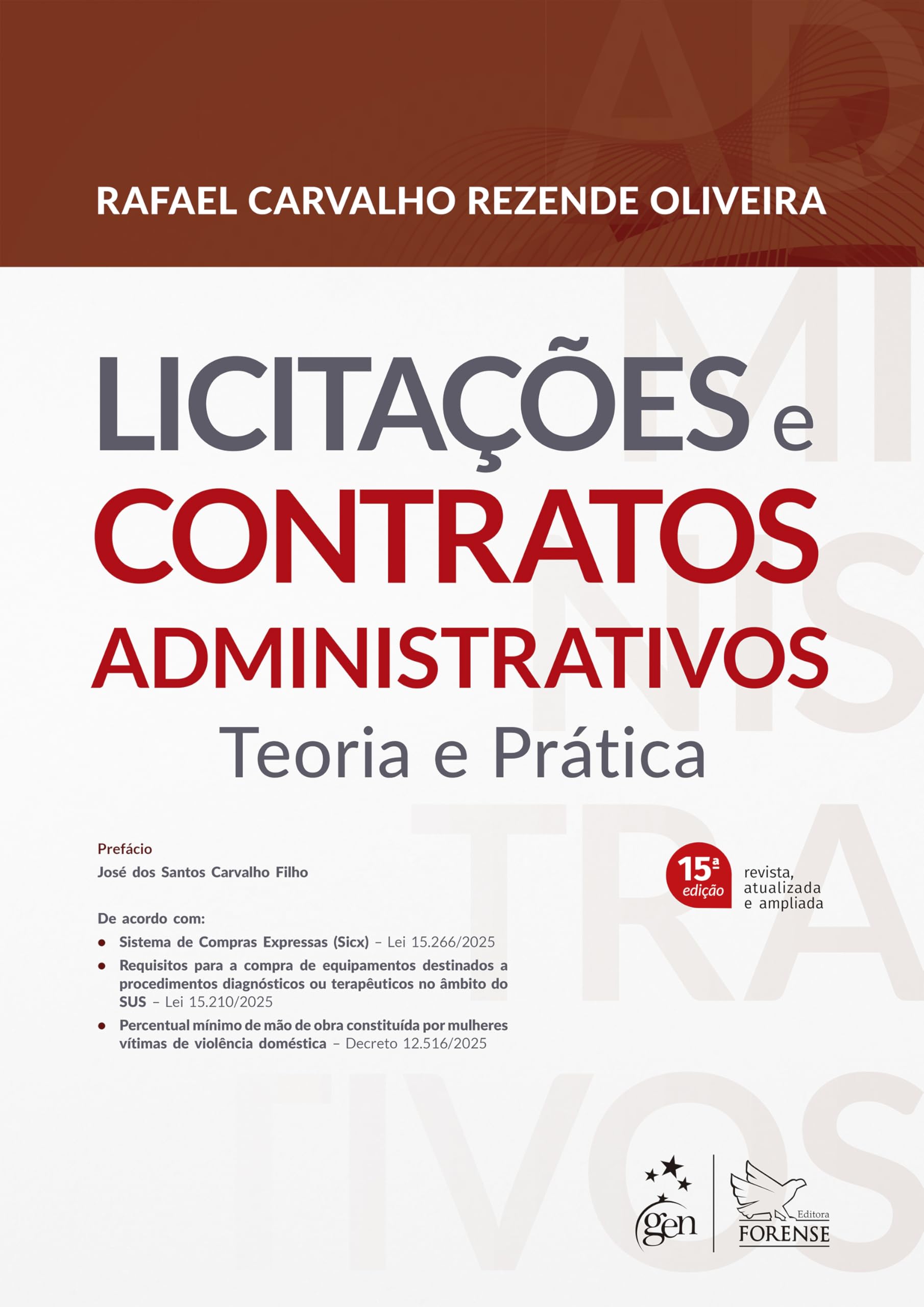 Capa de Licitações e Contratos Administrativos - Teoria e Prática - 15ª Edição 2026