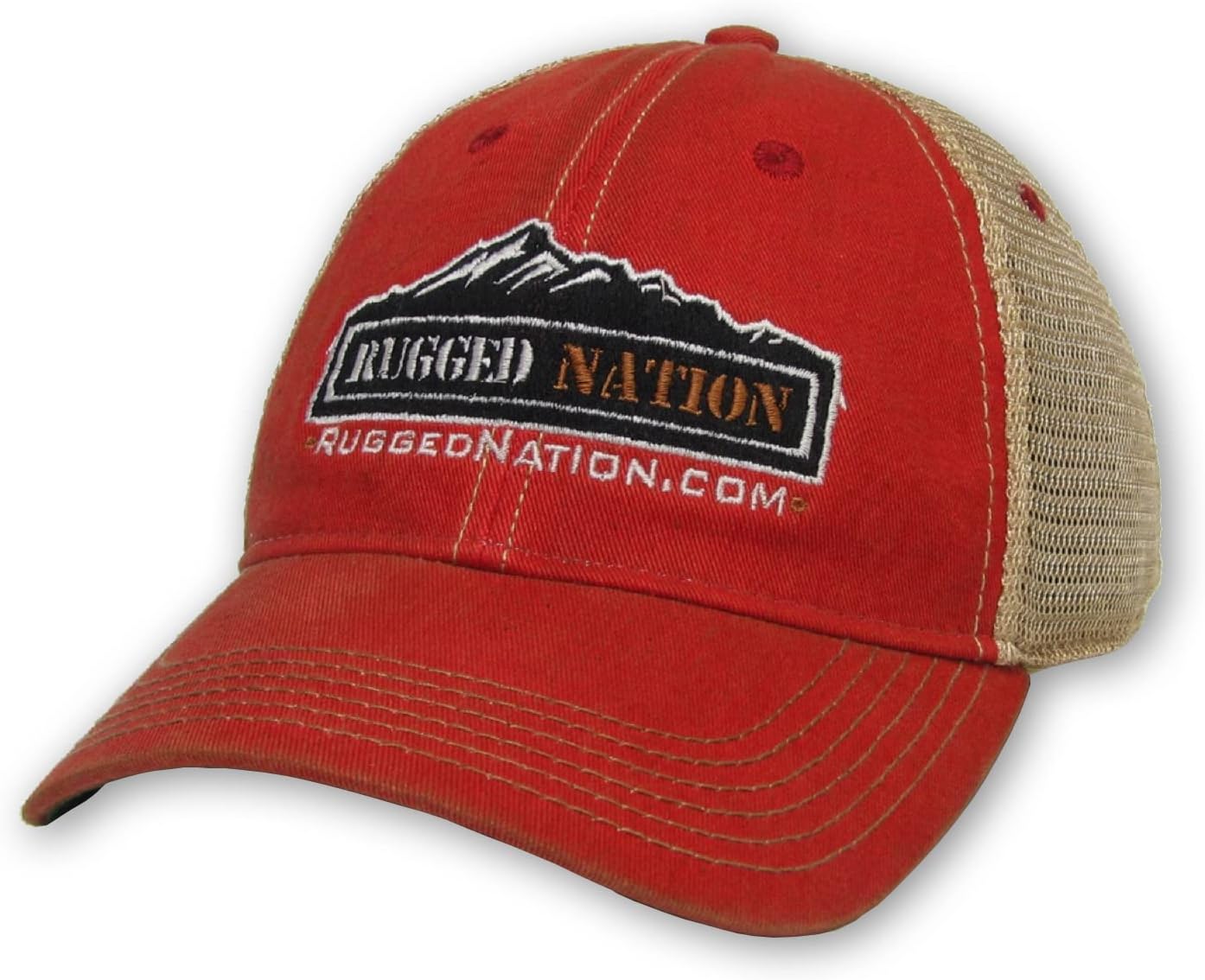 Custom Trucker Hat - Red - Adjustable Old Favorite by Legacy Resort Wear,One Size