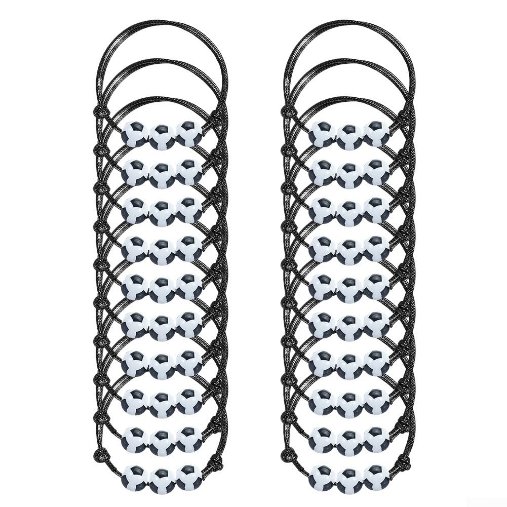 20 braccialetti sportivi regolabili per ragazzi, perfetti per bomboniere e attività scolastiche (basket)