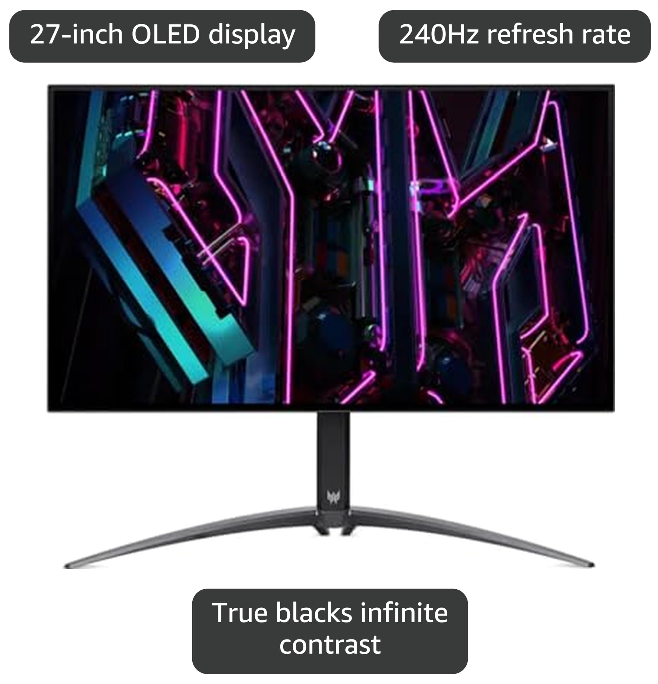 Amazon.com: acer Predator X27U 27-inch OLED Gaming Monitor 240Hz