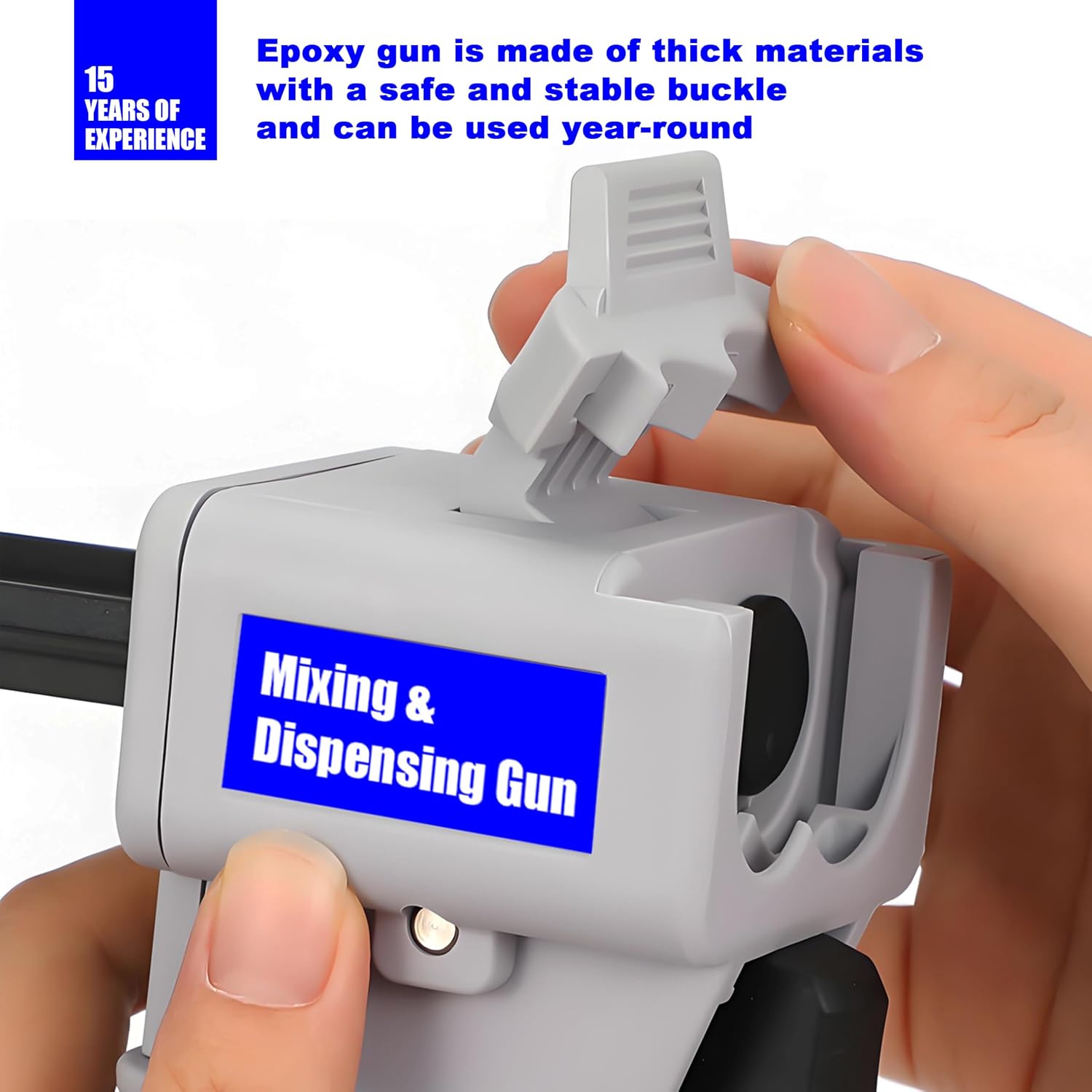Dispenser Gun, 50ml Epoxy Gun Kit -1:1/2:1 Impression Mixing Dispensing Gun AB Glue Gun