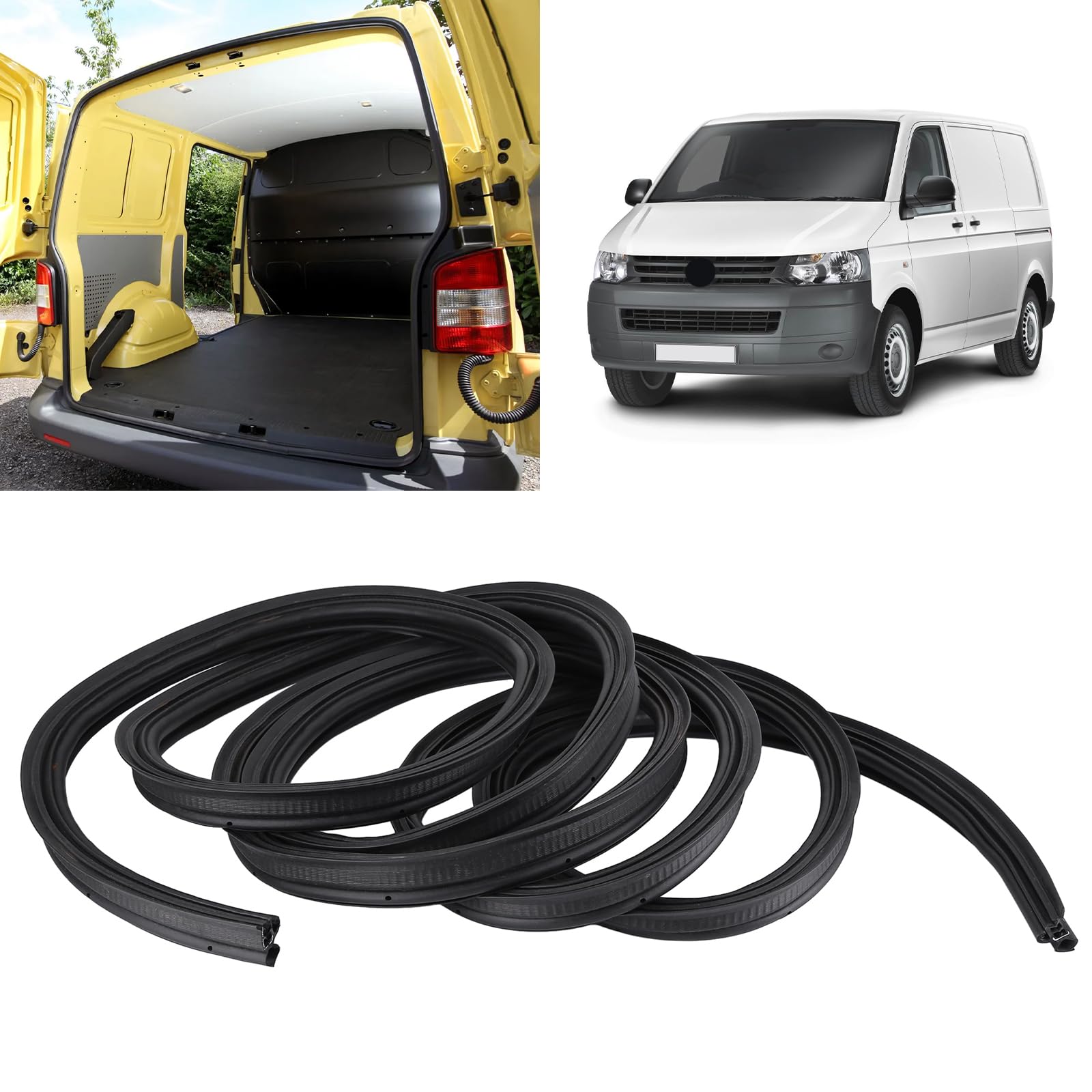 5.4M Heckklappendichtung Kompatibel mit VW Transporter T4 Rahmendichtung Transporter Gummidichtung Heckklappendichtung Dichtung Heckklappe Auto Türdichtung Rahmendichtung 721827705B