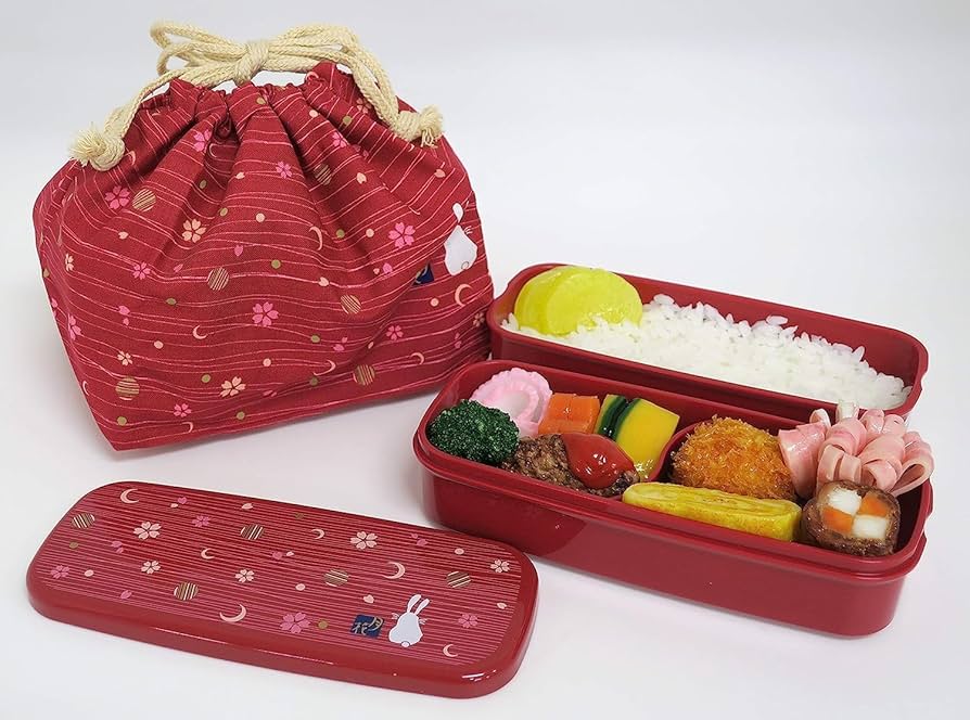Amazon｜OSK(オーエスケー) 月花 ランチボックス 二段弁当箱 巾着袋 箸