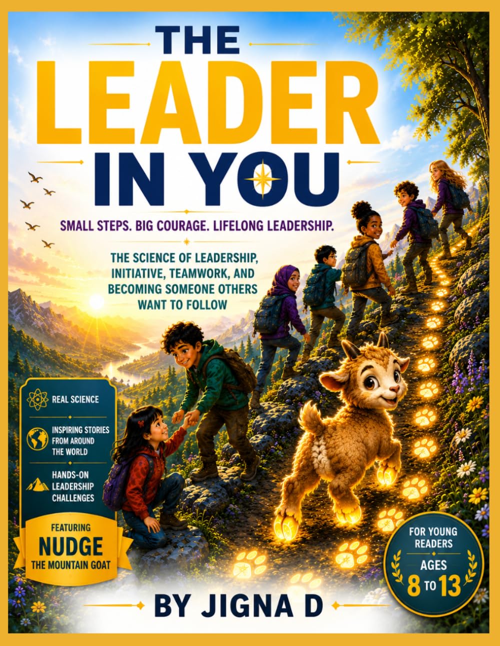 THE LEADER IN YOU: The Science of Leadership, Initiative, Teamwork, and Becoming Someone Others Want to Follow | A Premium Full-Color Guide with Real ... and Nudge the Mountain Goat for Ages 8–13