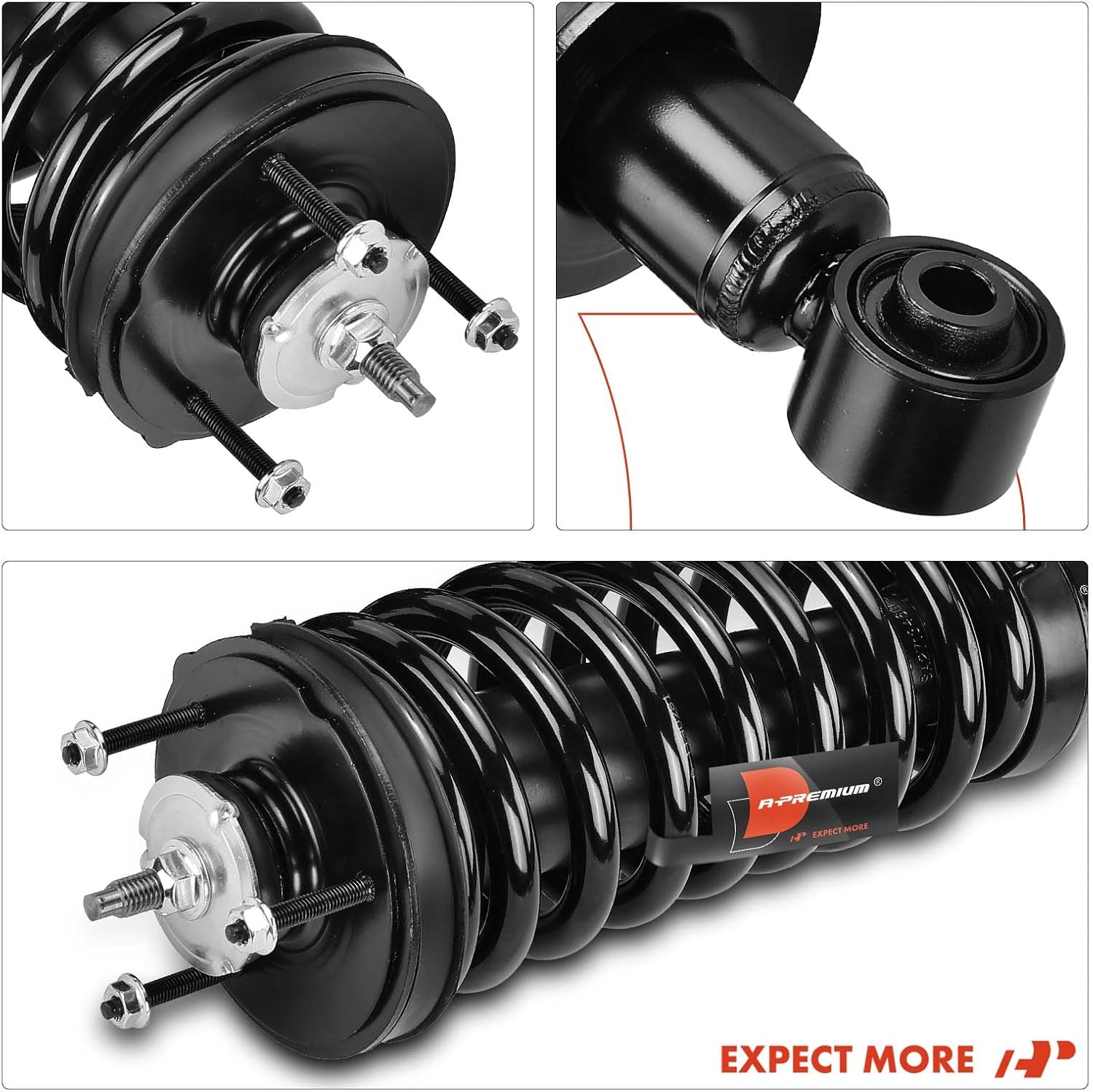 A-Premium Front Strut Assembly Compatible with Ford Crown Victoria 2003-2011, Grand Marquis 2003-2004 & Mercury Grand Marquis 2003-2011, Marauder 2003-2004 - 2x Replacement Suspension Shock Absorber