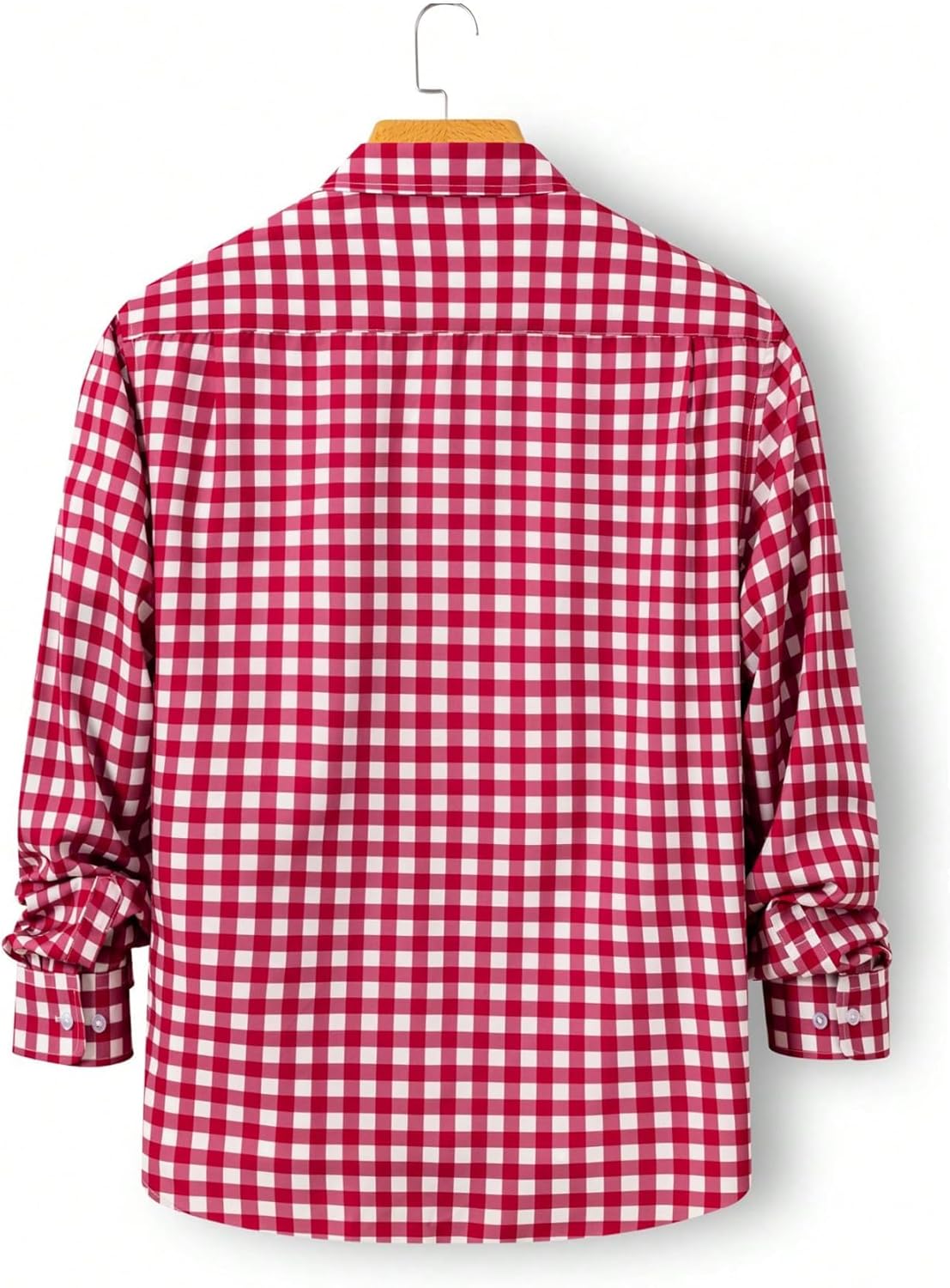 Men's Plaid Dress Shirts Checkered Long Sleeve Business Casual Button Down Shirts - Image 3