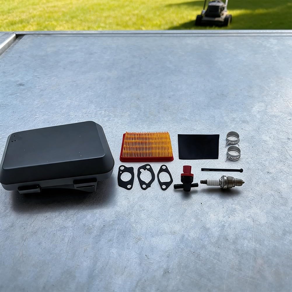 951-14439 Luftfiltergehäuse Set für Rasenmäher 751-14439 12AVB22J701 - Komplettkit mit Filter & Ölfilter - Robustes Kunststoffgehäuse für 1X65CU Motoren