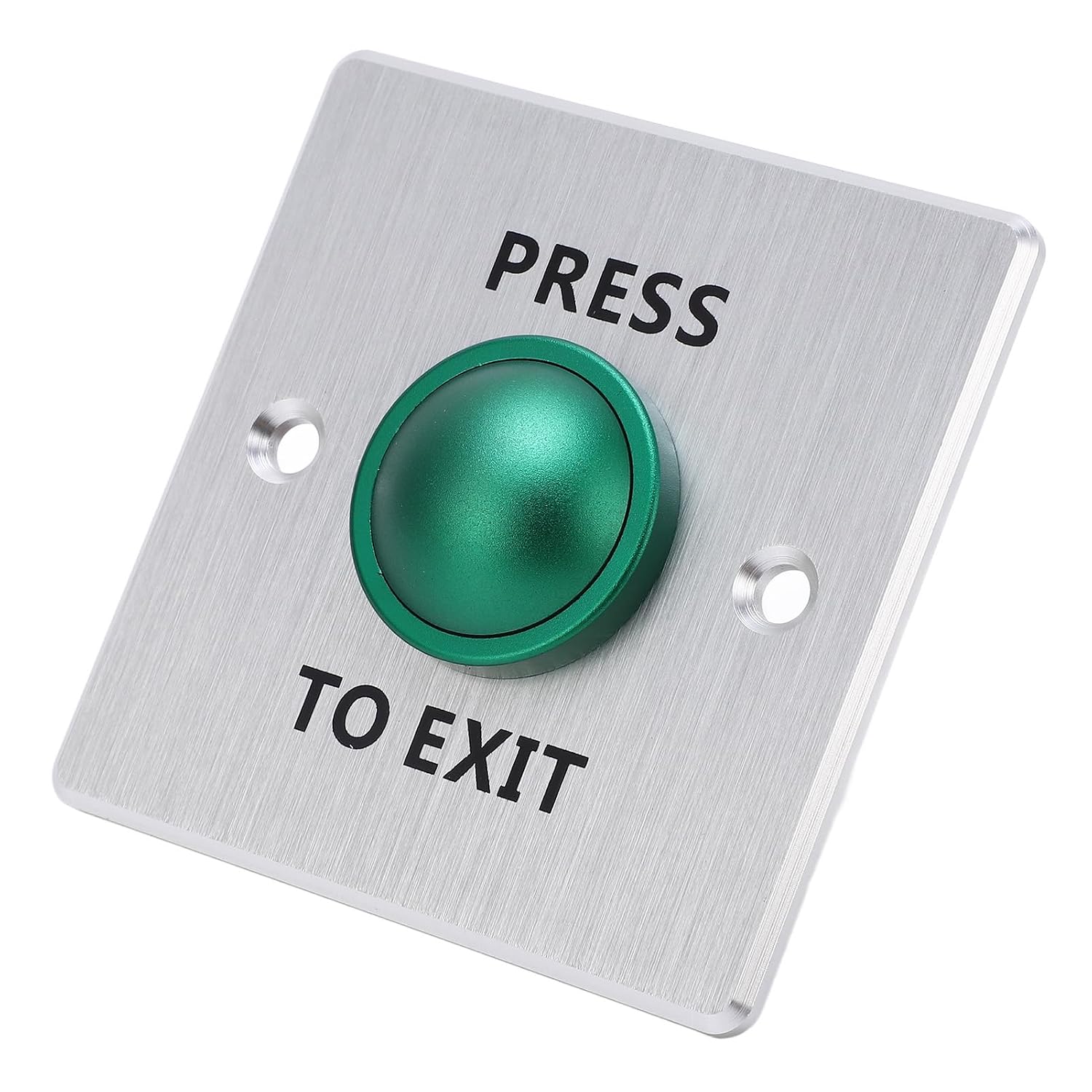 Fabater Przycisk Otwierania Drzwi 12-24 V Przełącznik Push to Exit, Stal Nierdzewna NO NC COM Panel Kontroli Dostępu do Systemu Kontroli Dostępu, Samoresetujący Przycisk Wyjścia w Wykonaniu