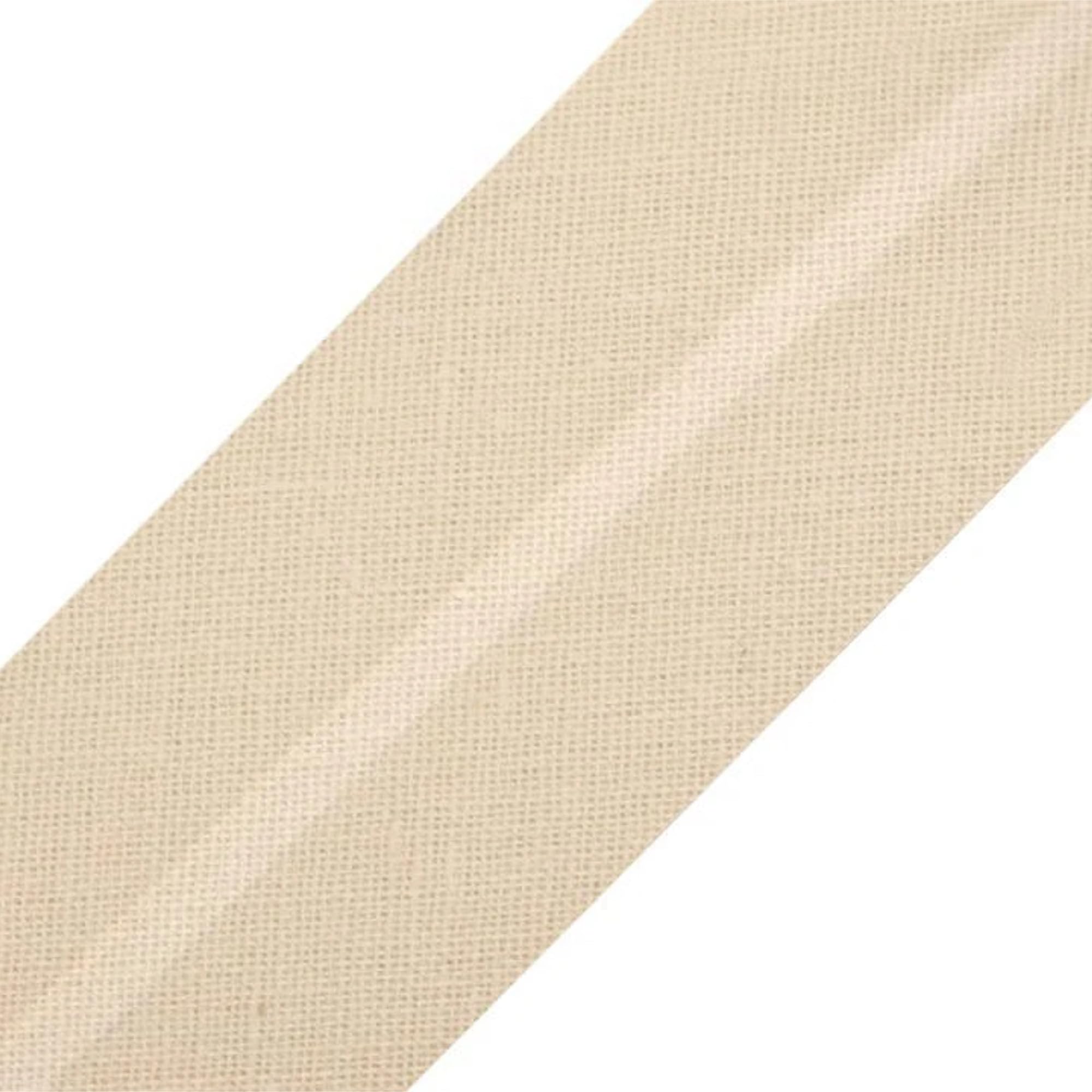 Biais simple de couture en coton crème 30mm pour des finitions haut de gamme