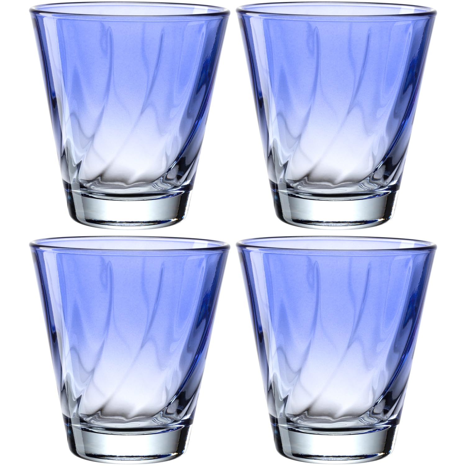 Verres de qualité supérieure bleu azur lot de 4 Twist