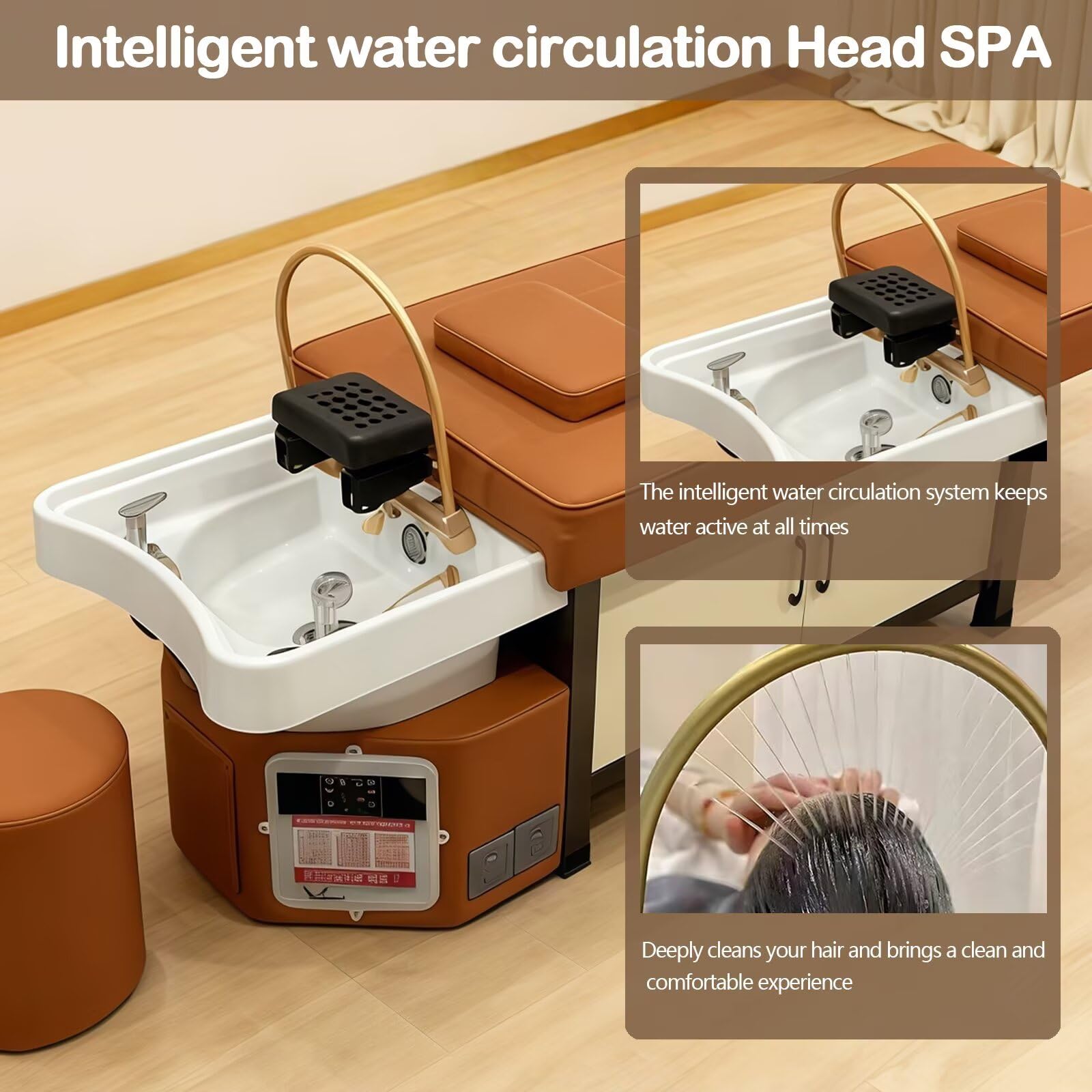 Head SPA Szampon łóżko z funkcją masażu mycia włosów do użytku w salonie
