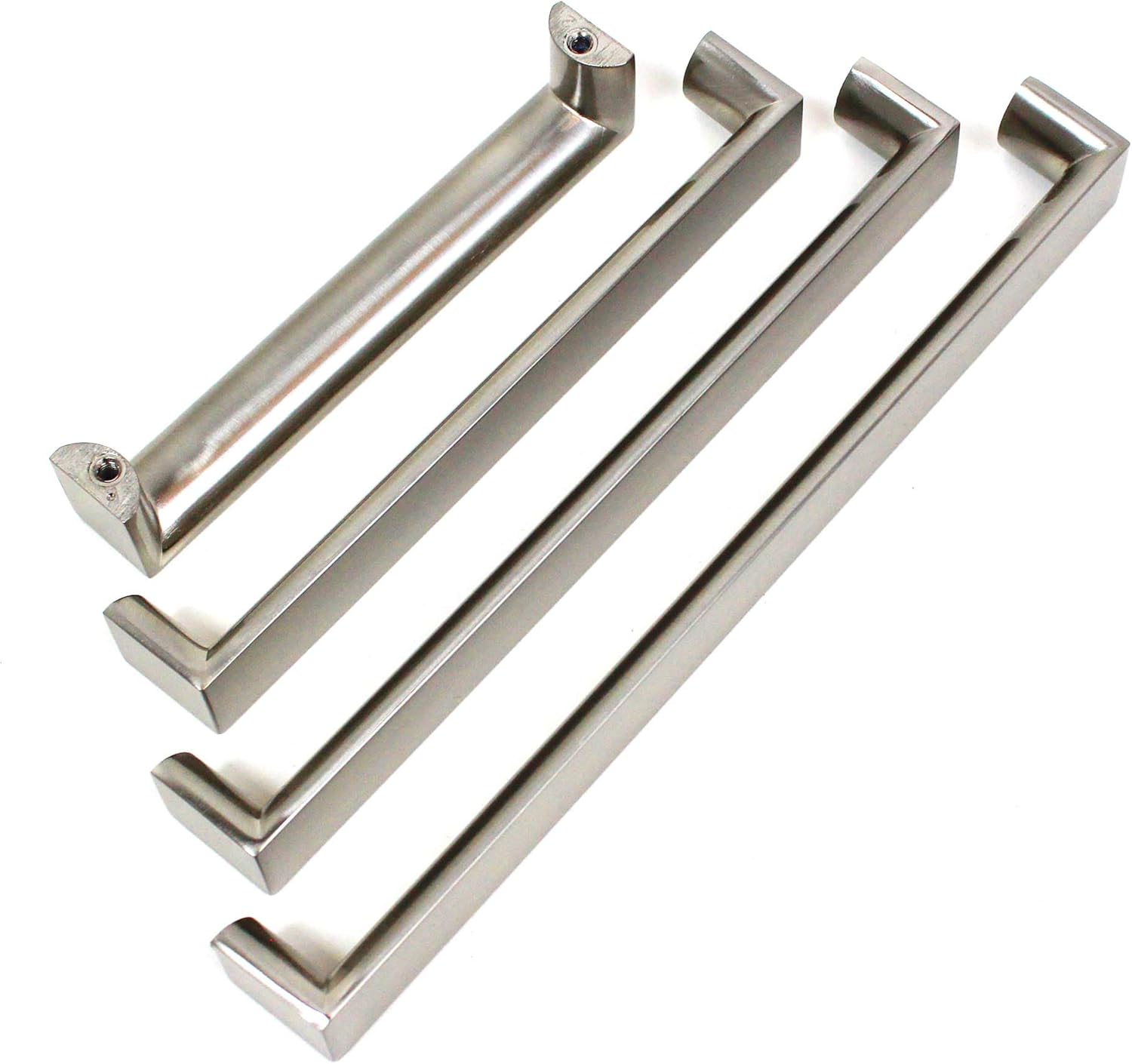 Dowell 3007 5-3/8" Zinc Alloy Drawer/Door Pull/Handle (Brushed Satin Nickel/Silver - 3007 128 02)