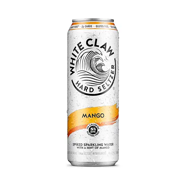WHITE CLAW SELTZER WORKS Mango Hard Seltzer Sgl Can, 19.2 FZ 1