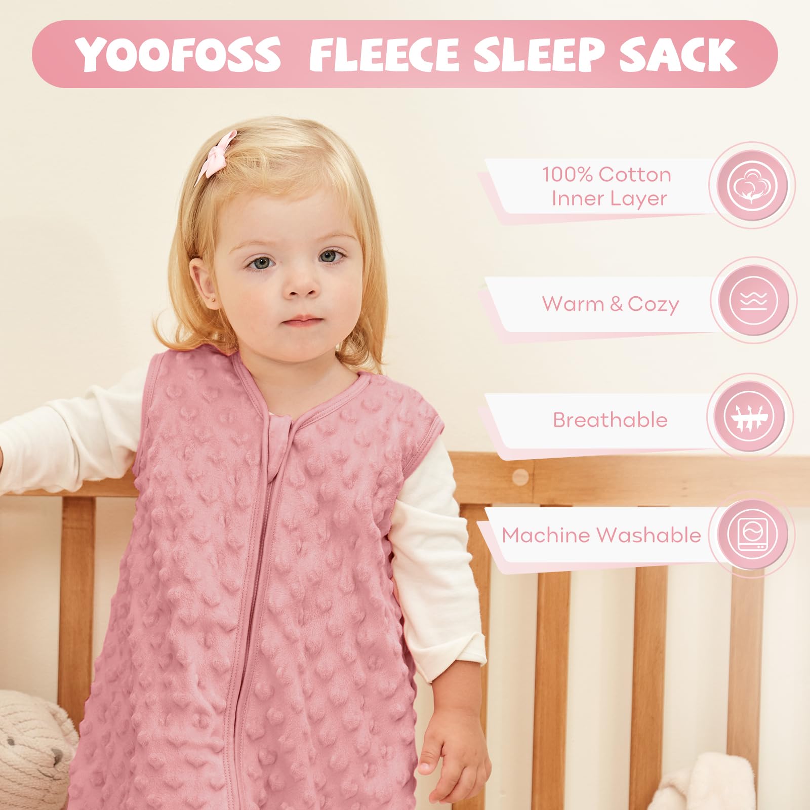 Yoofoss Baby Sleeping Bag 1.5 Tog - Image 2