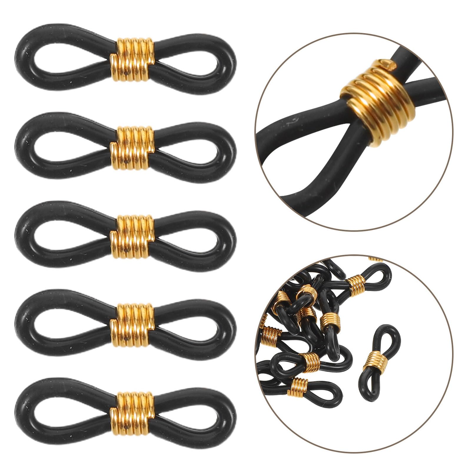 Angoily Correcteur D'alignement des Pattes D'oiseau en Caoutchouc Noir 300pcs pour Poulets et Cailles, Support de Jambe Écartée, pour Poulaillers Domestiques