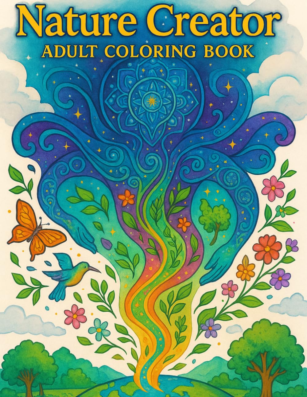 Nature Creator: Adult Coloring Book