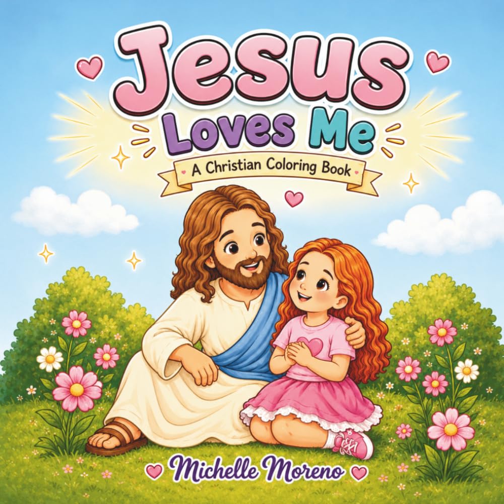 Jesus Loves Me: A Faith-Filled Christian Coloring Book for Kids to Learn About Jesus, God's Love, Prayer, Worship, and Kindness