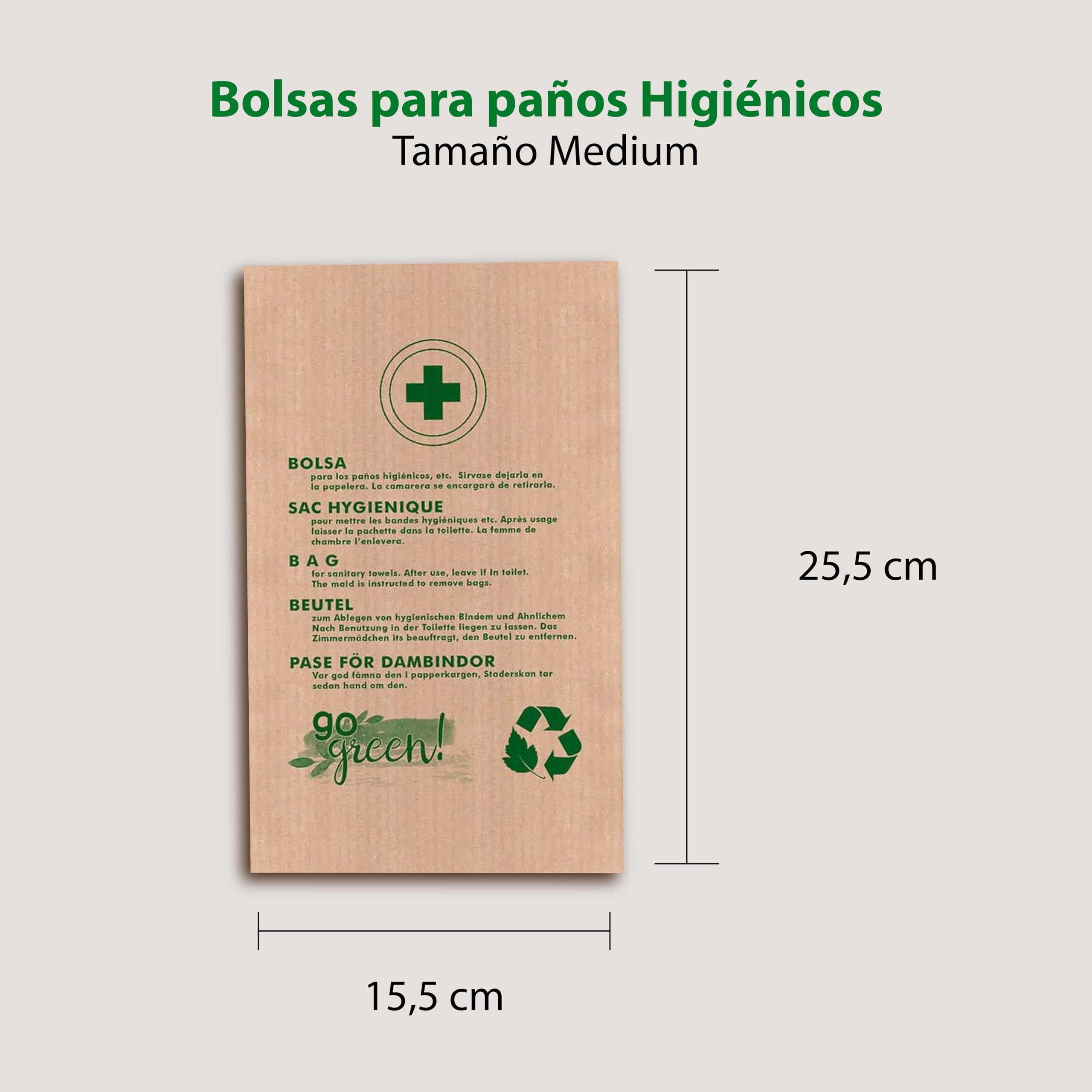 1000 Stück- Hygienebeutel für Damenbinden | Nachhaltige Entsorgungsbeutel für Damenbinden | 100% umweltfreundliche Öko Hygienebags | Hygienebeutel Papier | Hygienebeutel für Tampons