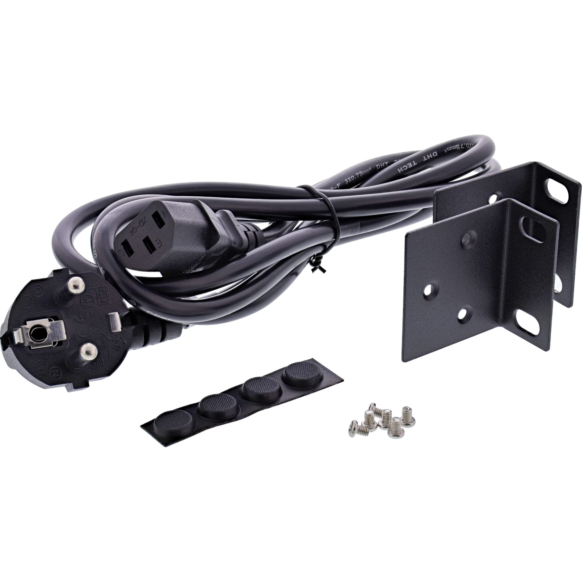 InLine® Conmutador de Red Gigabit (24 Puertos, 1 GBit/s, 48,26 cm/19", Metal, sin Ventilador)