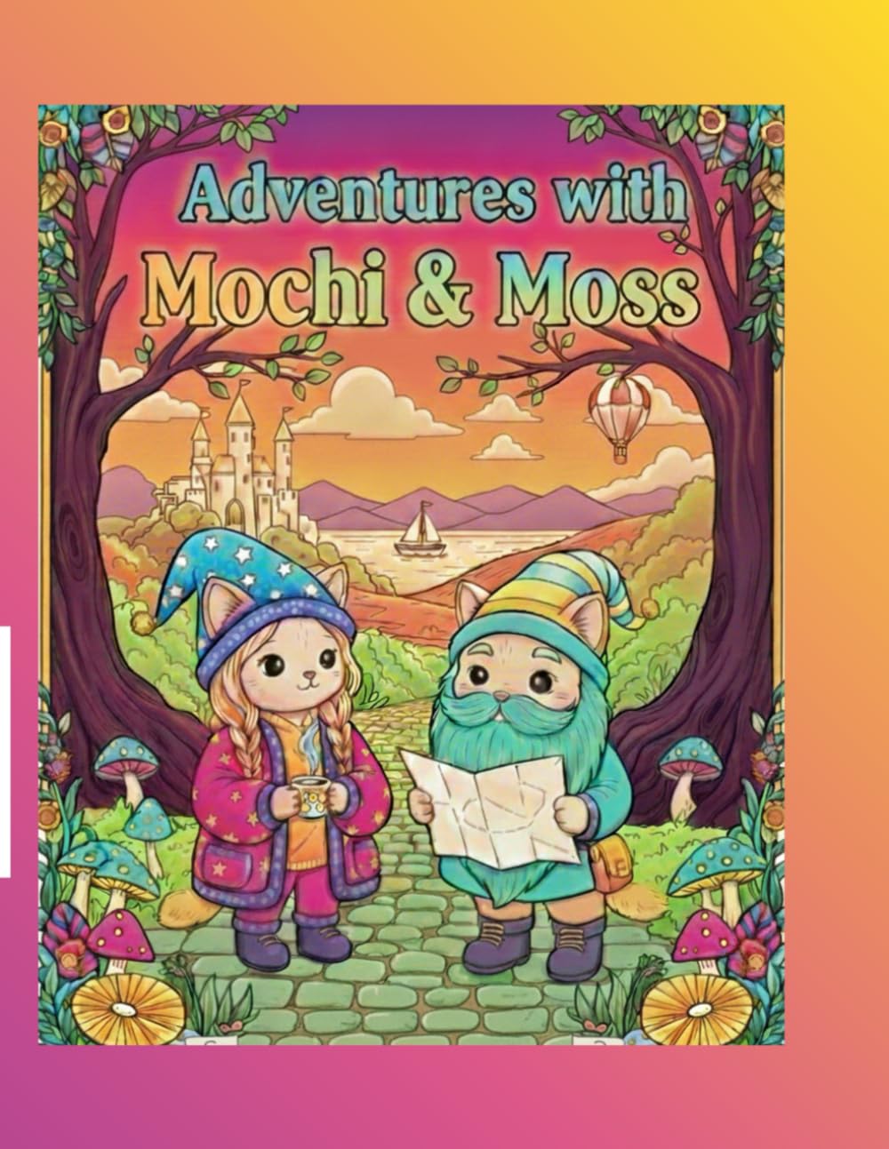 Adventures with Mochi & Moss: A Cozy Colouring Journey