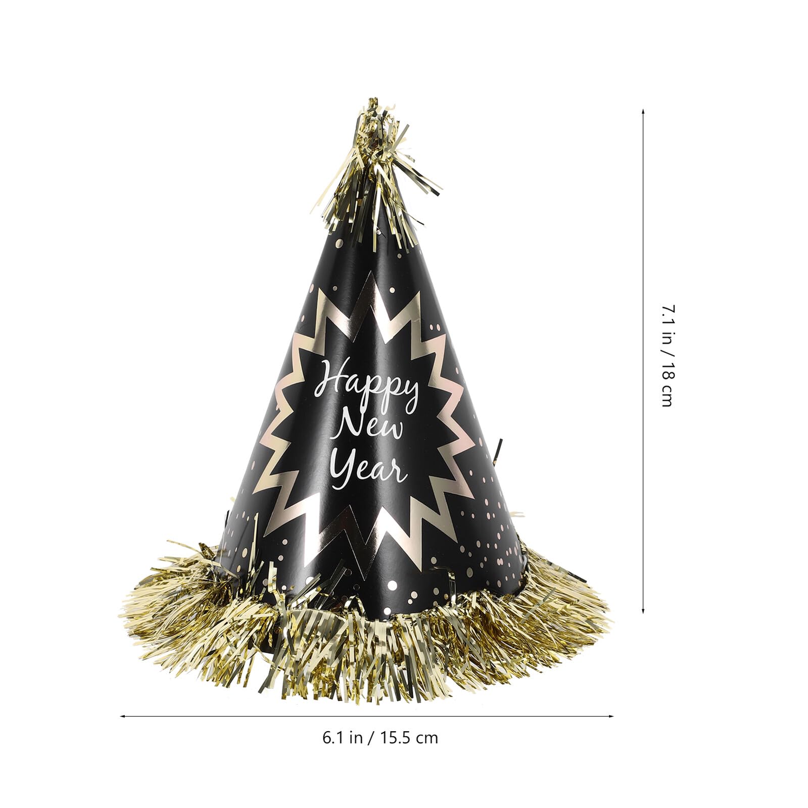 DOITOOL 1tasche Neujahrshüte für Erwachsene Silvesterparty-zubehör Komplettes Set mit Tröten Papierhüten Halsketten und Stirnbändern für Silvesterhüte und Feierdekorationen