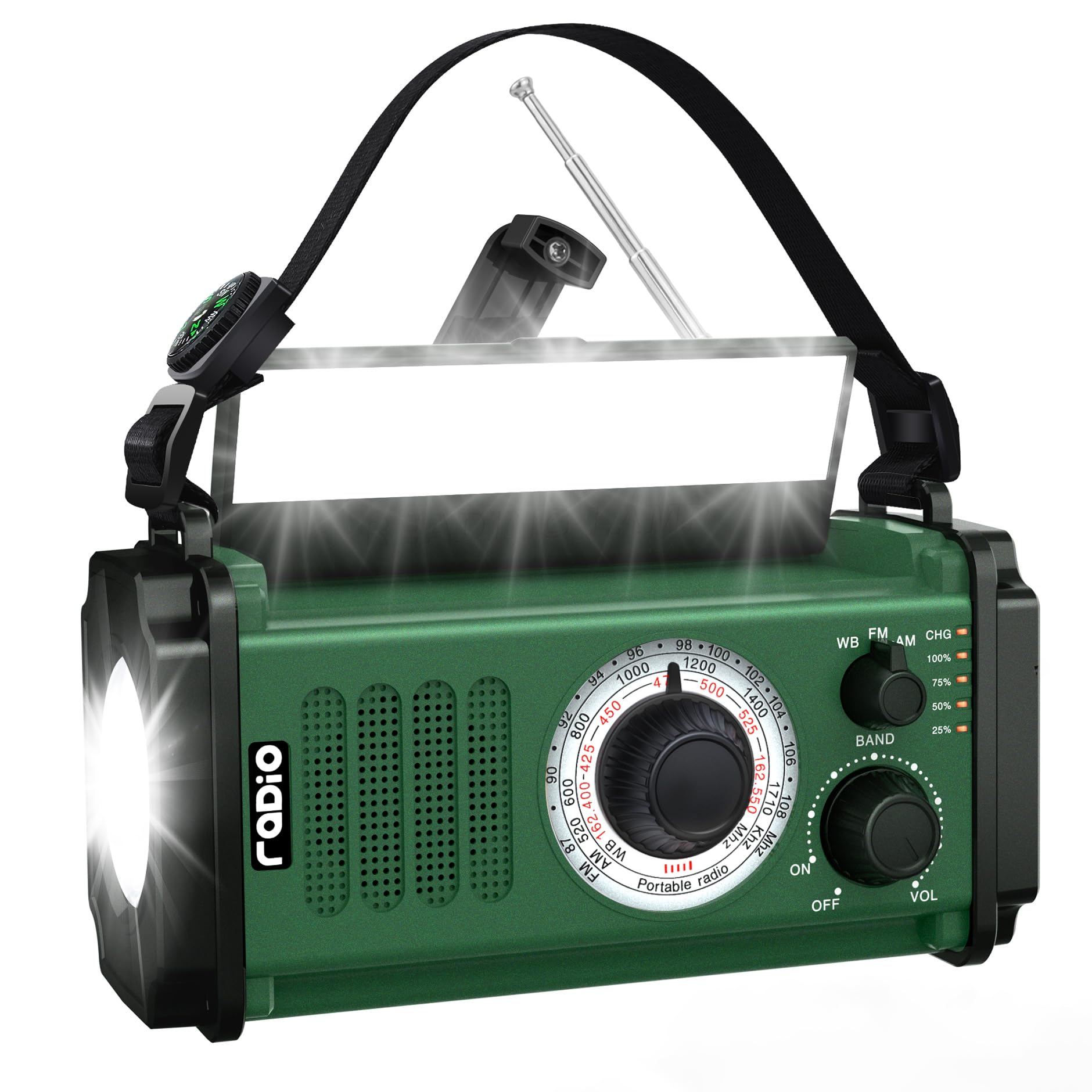 Hand Crank Emergency Weather Radio,AM/FM/NOAA Weather Radio,SOS for Camping