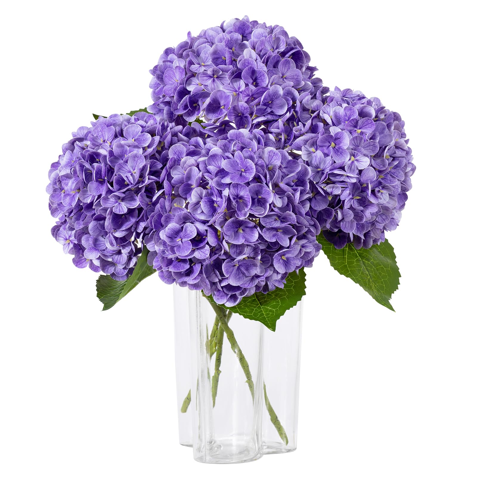 DuHouse 3Pcs Latex Real Touch Hydrangea