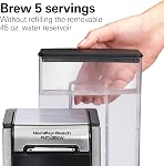Cafetière Hamilton Beach FlexBrew Advanced 4-en-1, machine à café à portion unique chaude et glacée, compatible avec les dosettes K-Cup et le café moulu, réservoir amovible de 45 oz, Noir (49925) | Machine à café chaude et glacée | Réservoir amovible de 45 oz | Utilise des dosettes et du café moulu | F
