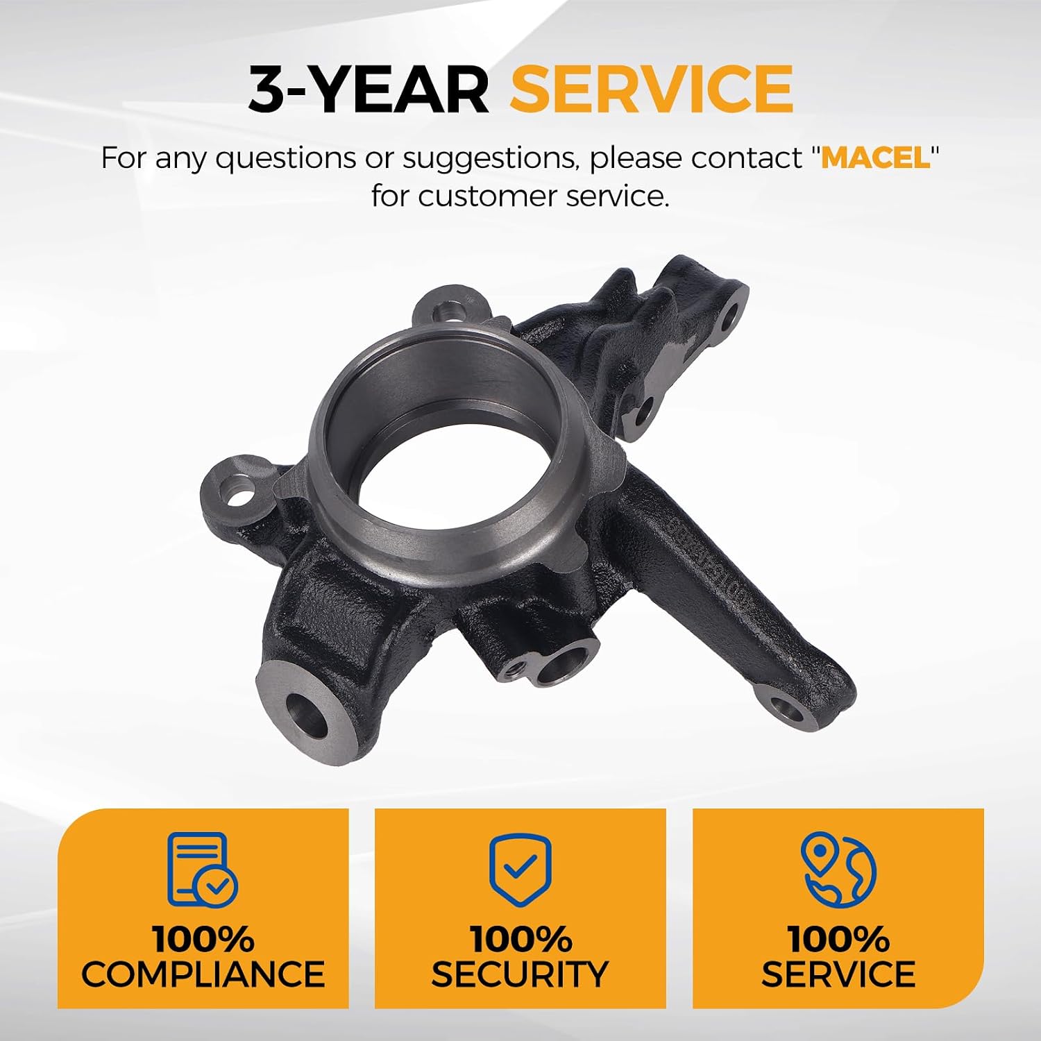 PAROD 400154M400 Front Left Steering Knuckle Assembly Fit for Nissan Sentra 2000 2001 2002 2003 2004 2005 2006, Driver Side