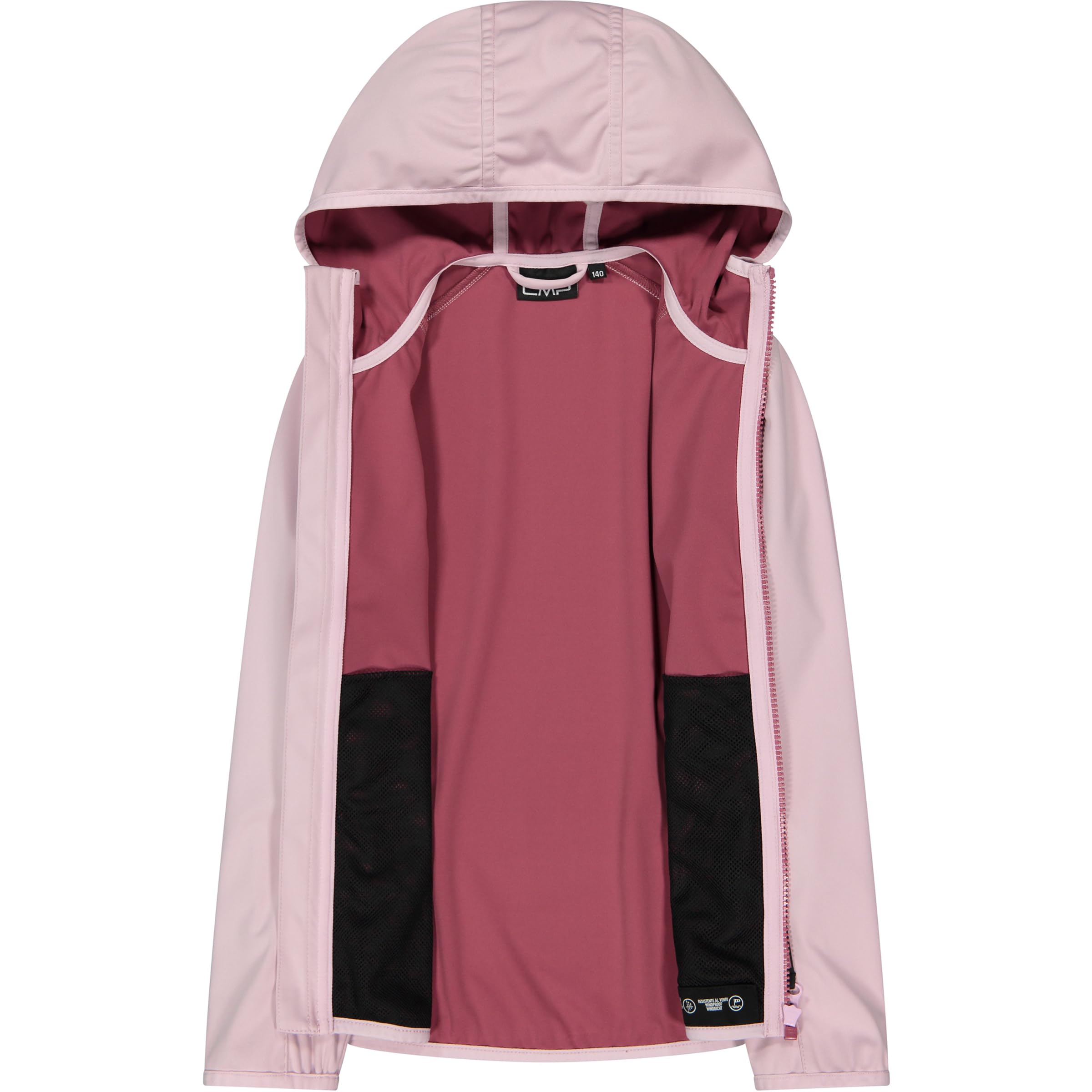 CMP KID G JACKET FIX HOOD DAWN PINK