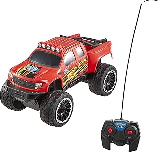 â€‹Hot Wheels Remote Control Truck, Red Ford F-150 RC Vehicle With Full-Function Remote Control, Large Wheels & High-Performance Engine, 2.4 GHz With Range of 65 Feet