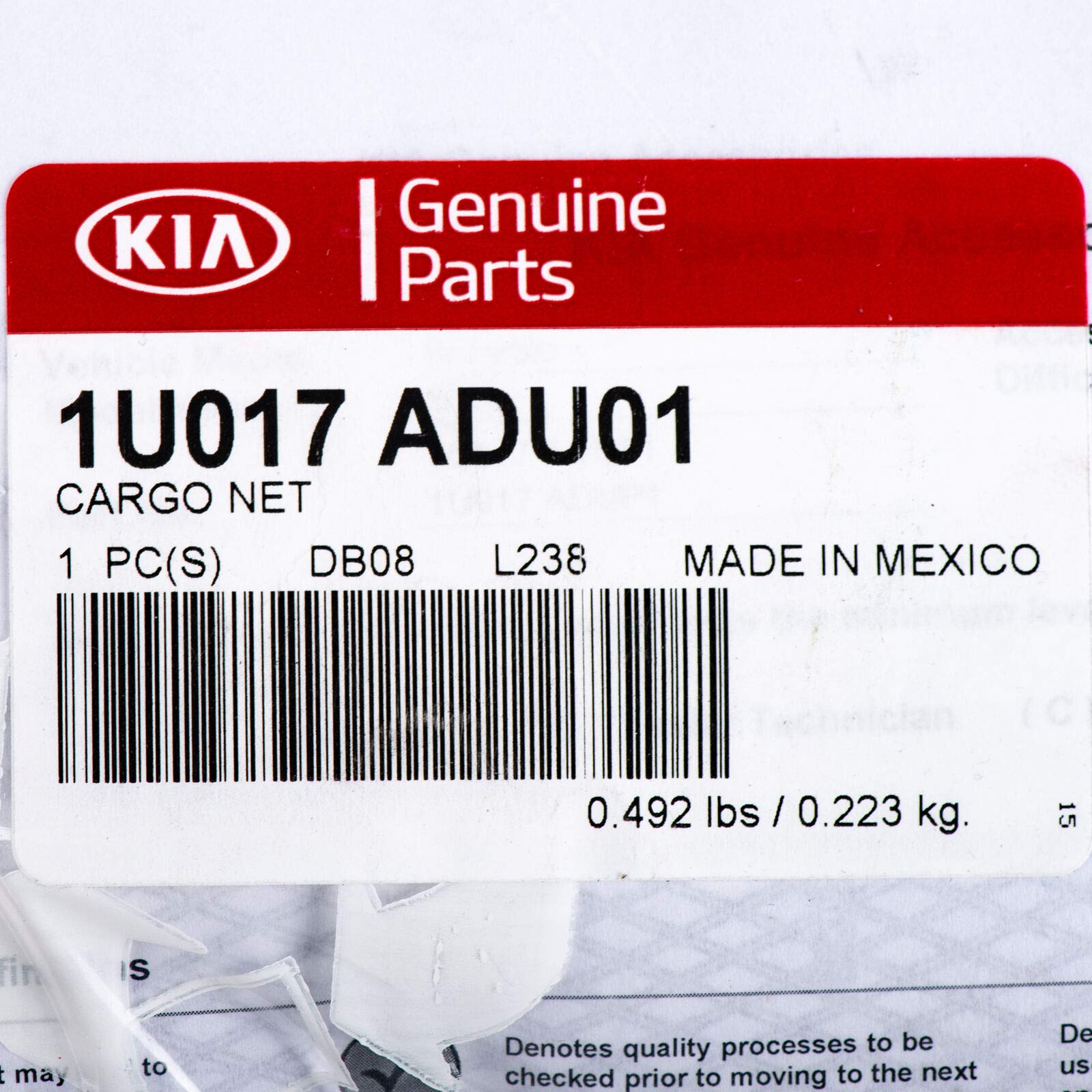KIA Genuine 1U017-ADU01 Cargo Net