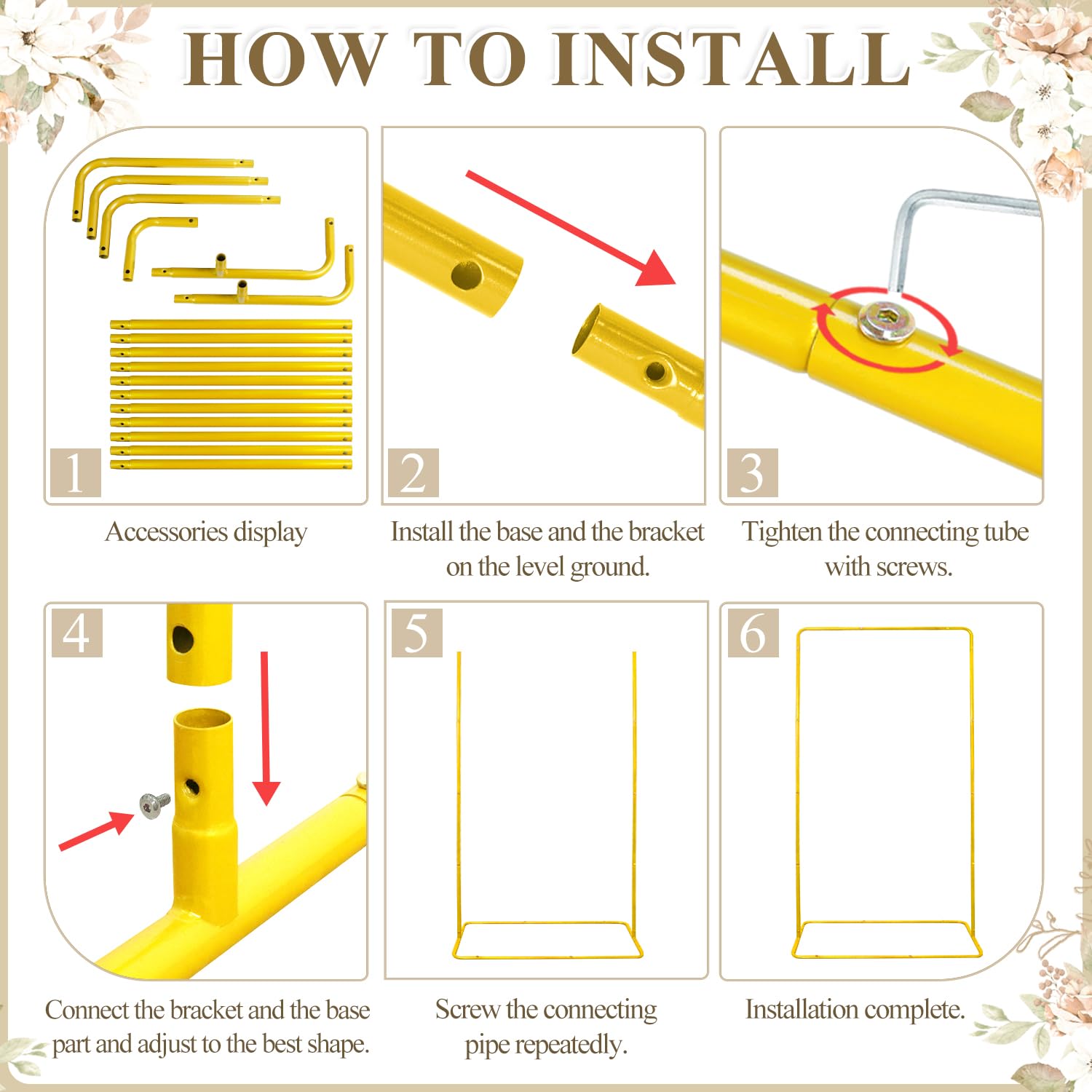 FUHSY Hochzeit Schild Halter Gold Metall verstellbar Willkommen zu unserem Hochzeit Schild Stand 172x81x40cm Easel Sitz Chart Stand für Braut Dusche Empfang Party Poster Display