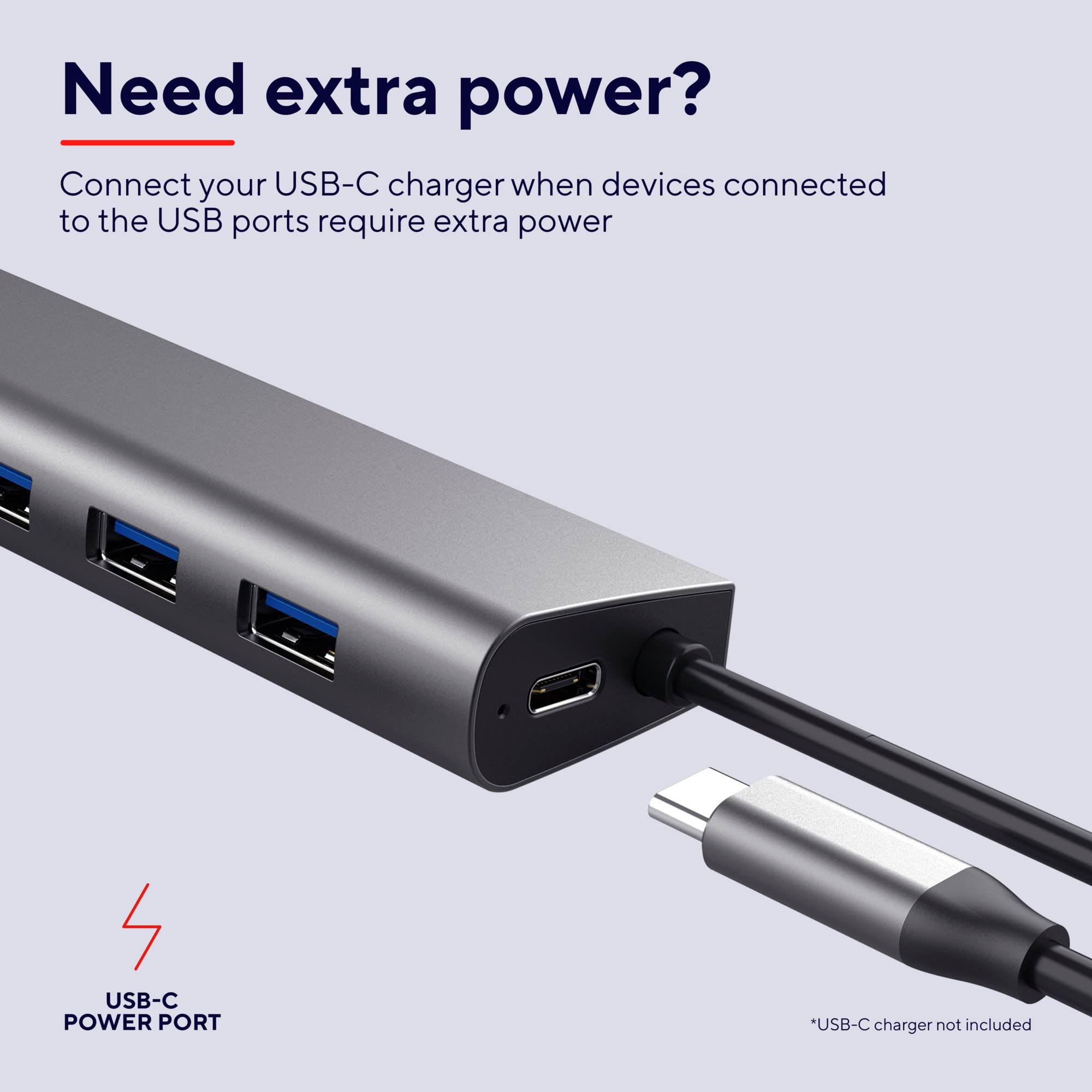 7 in 1 USB C HUB 3.0 Type C 4/7 Port Multi Splitter Adapter OTG USB